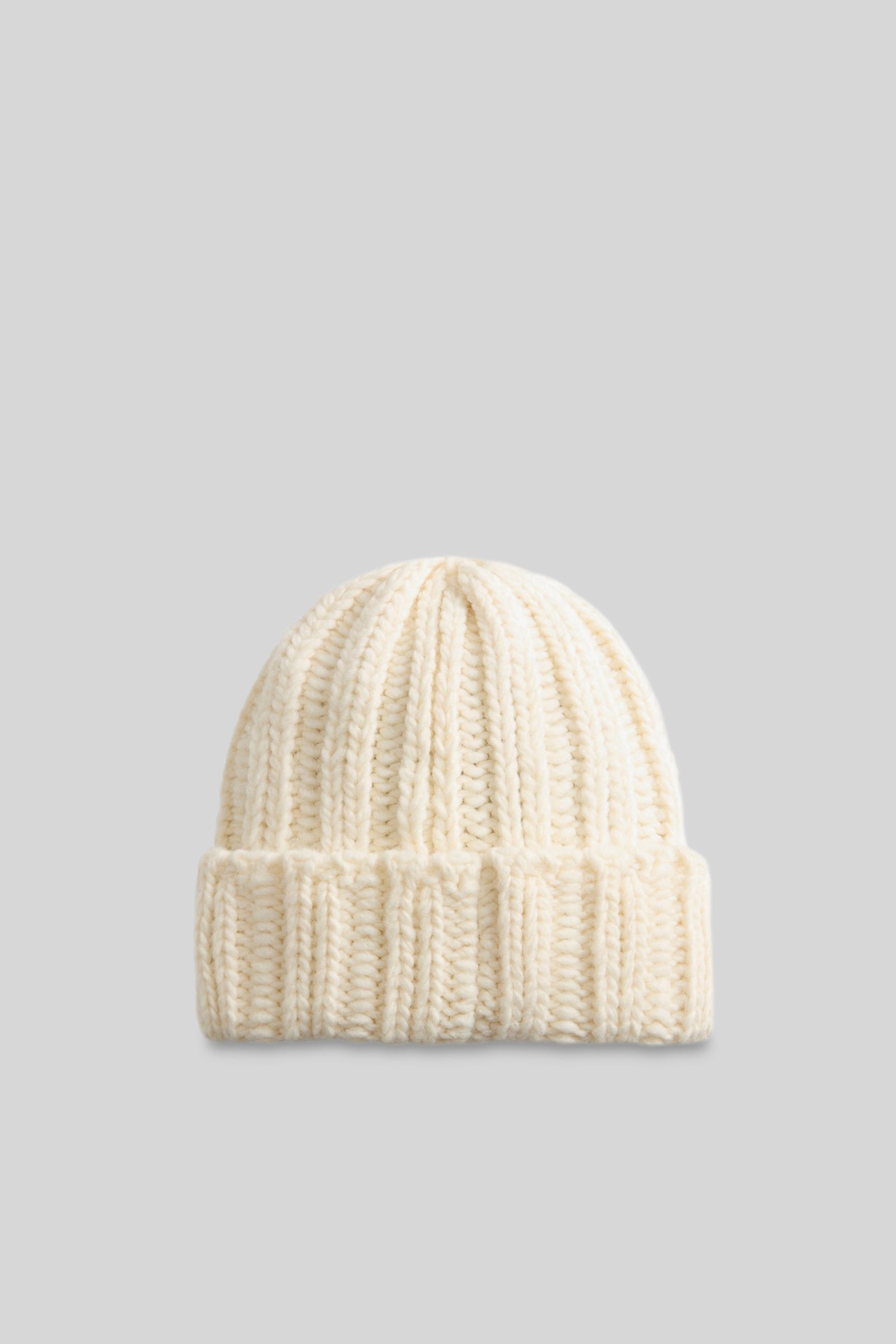 Woolrich Chunky Beanie Crema Donna - 3