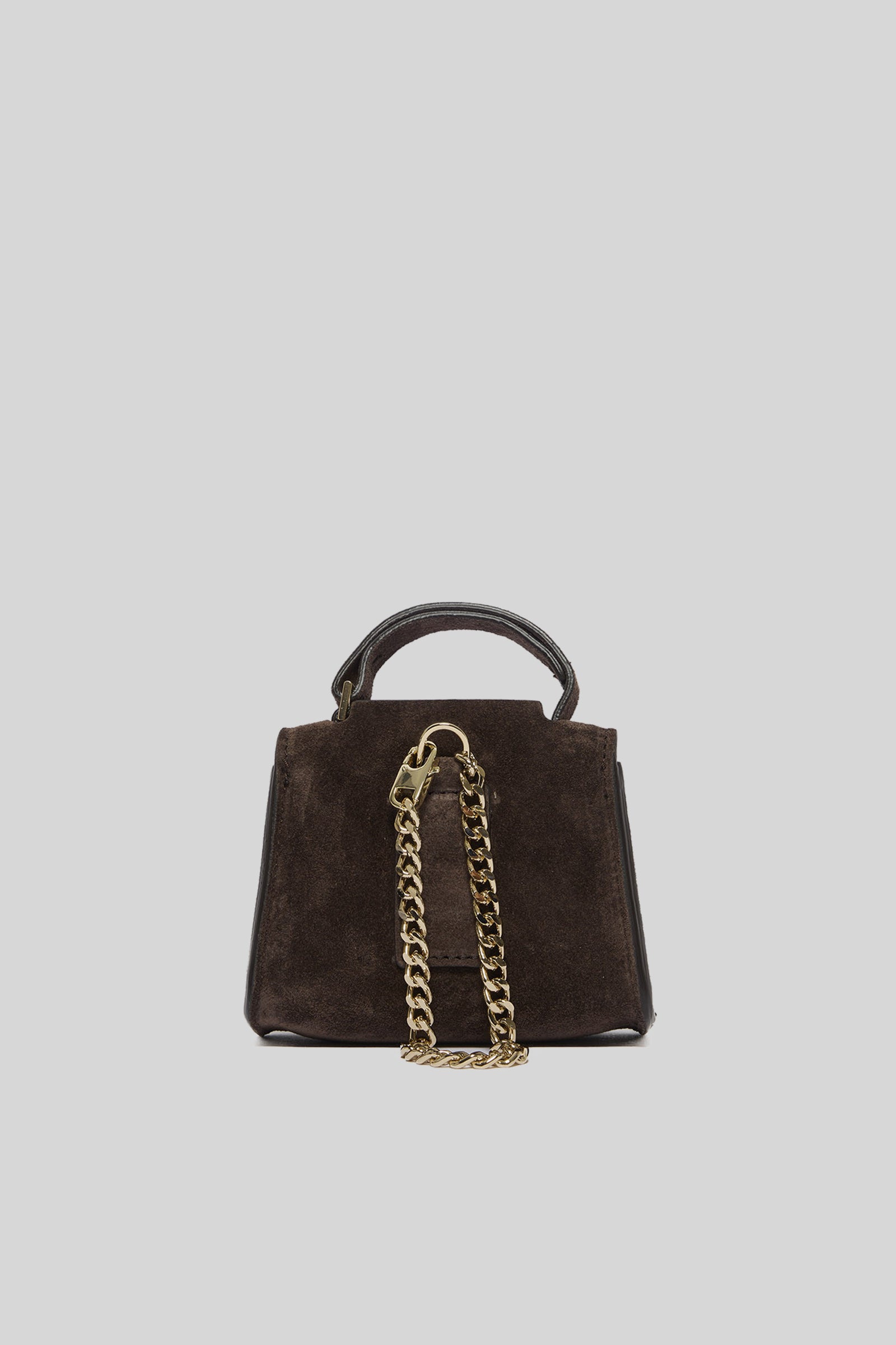 Orciani Charm Mini Sveva Peach In Suede Testa Di Moro Donna - 3