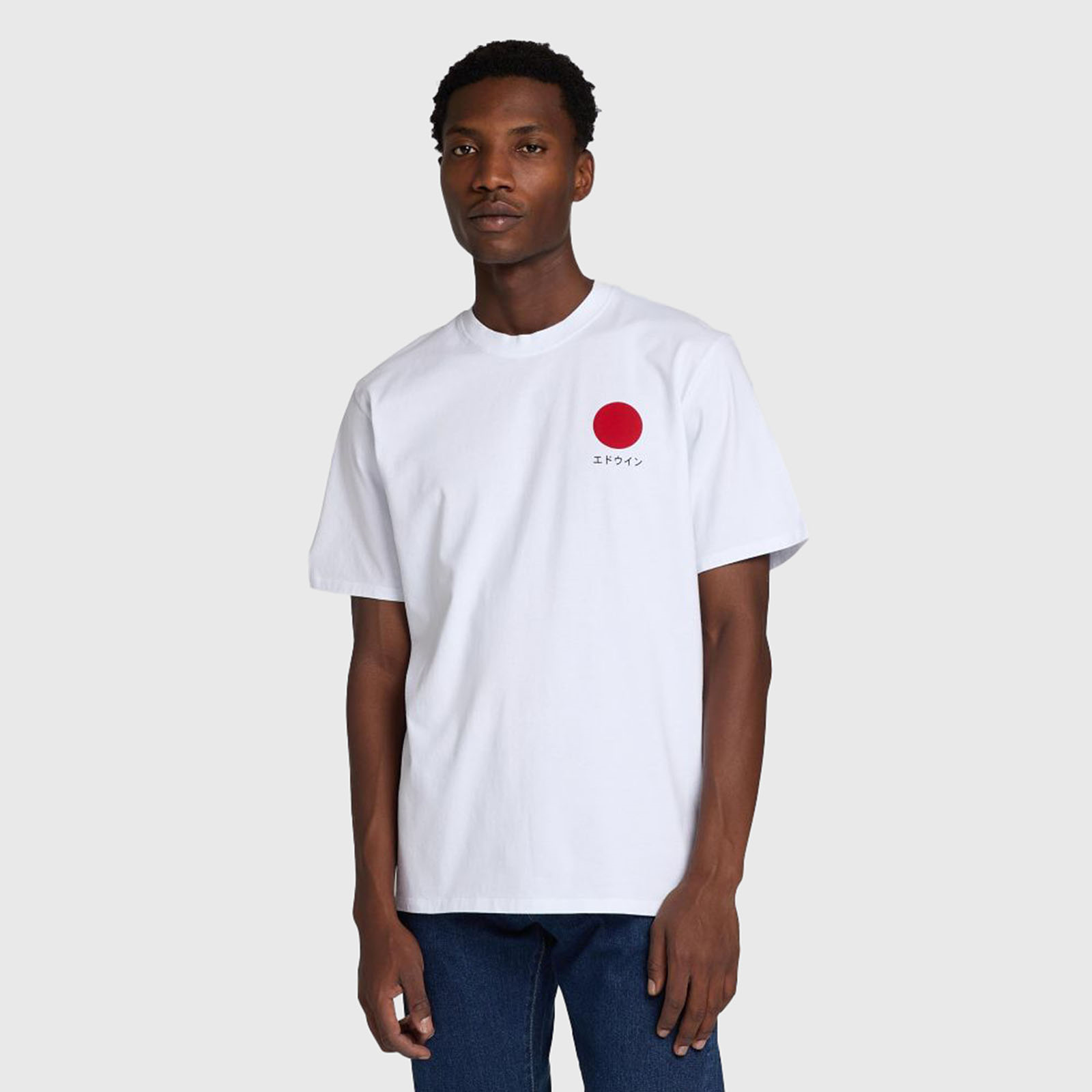 Edwin T-shirt Japanese Sun Bianco Uomo - 5