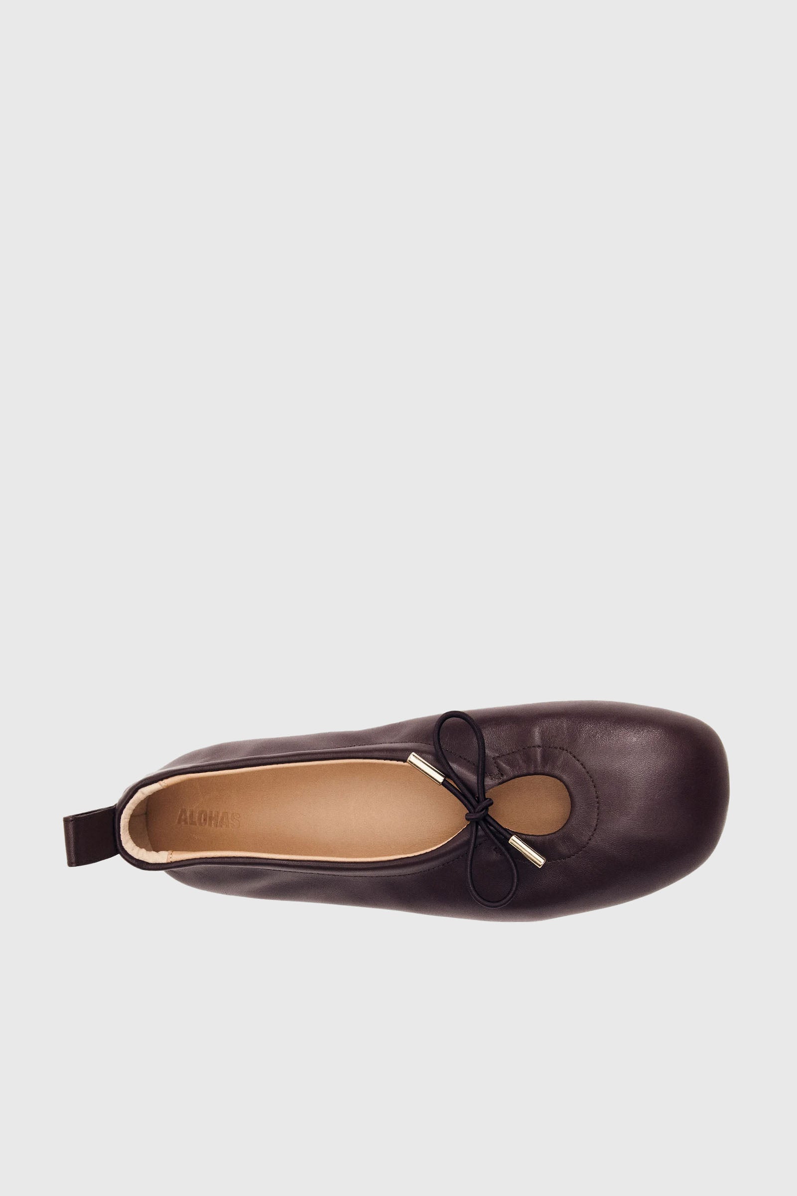 Alohas Ballaerina Rosalind Brown Leather Marrone Donna - 4