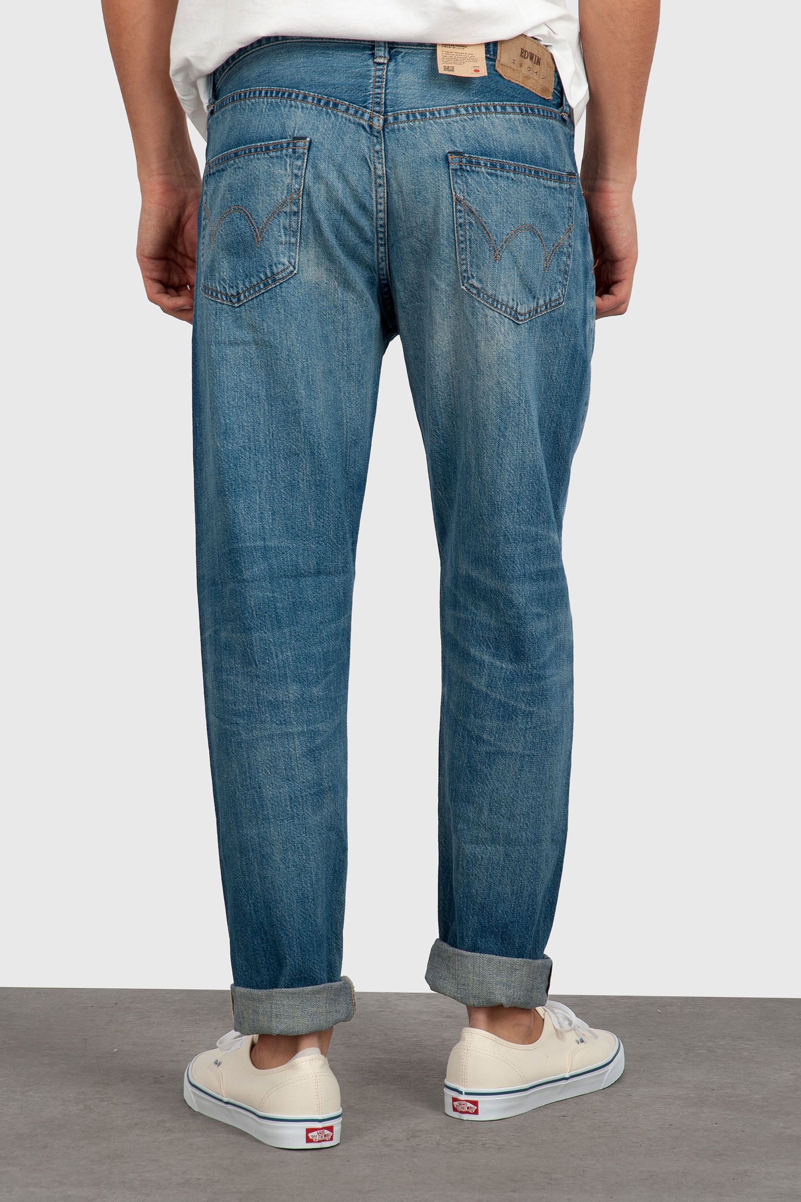 Edwin Jeans Regular Tapered Japan Blu Chiaro Uomo - 4