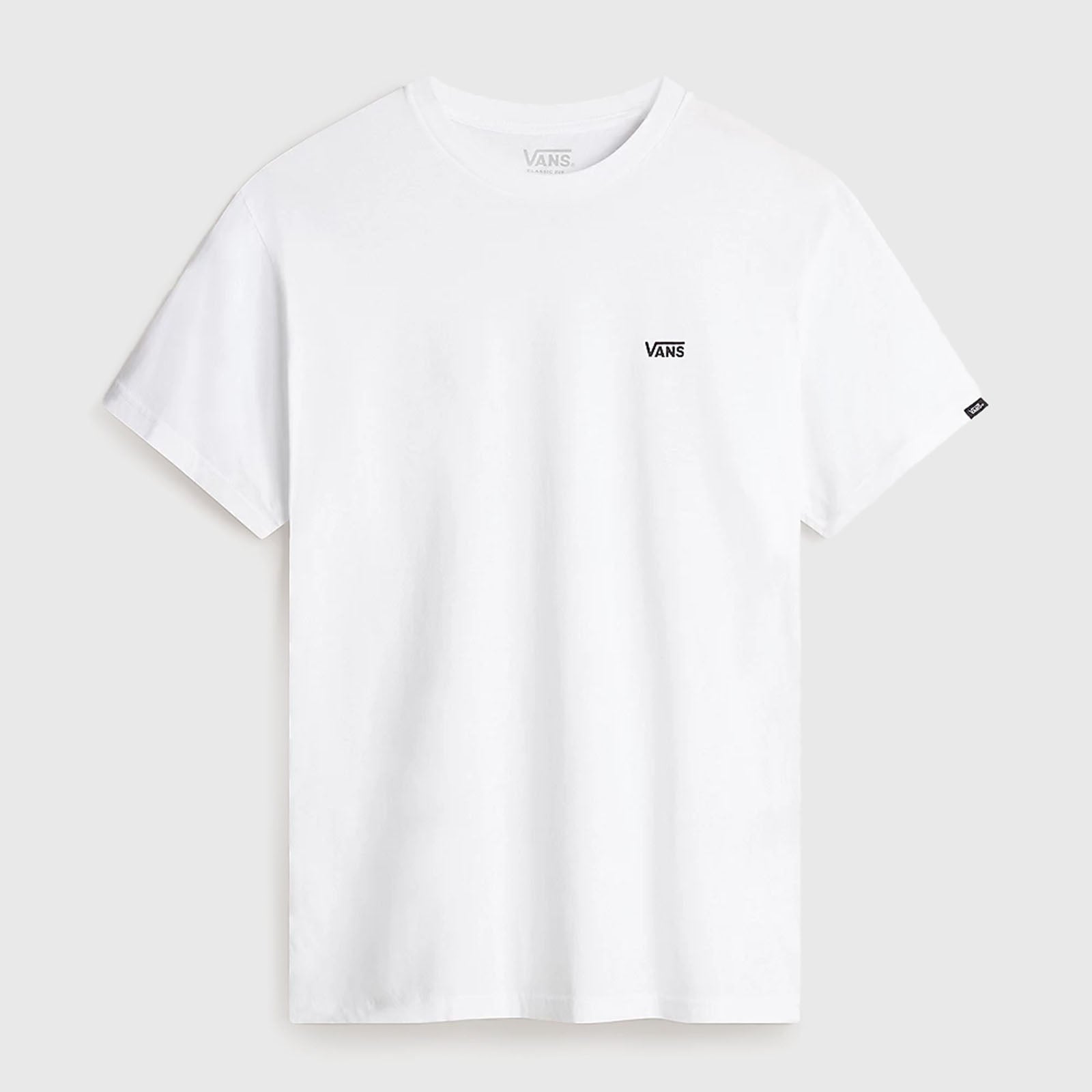Vans "off The Wall" Left Chest Logo Tee Bianco Unisex - 10