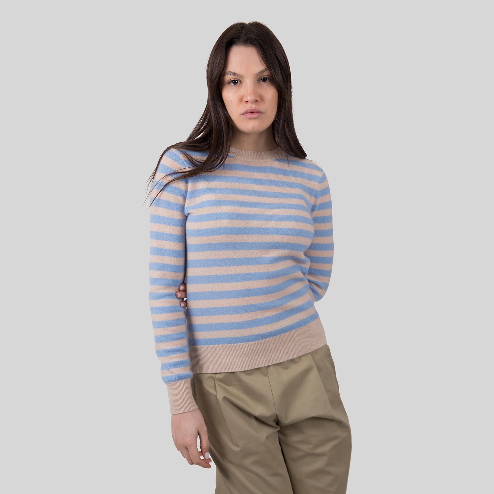 Absolut Cashmere Maglia Marge Beige/azzurro Donna - 6