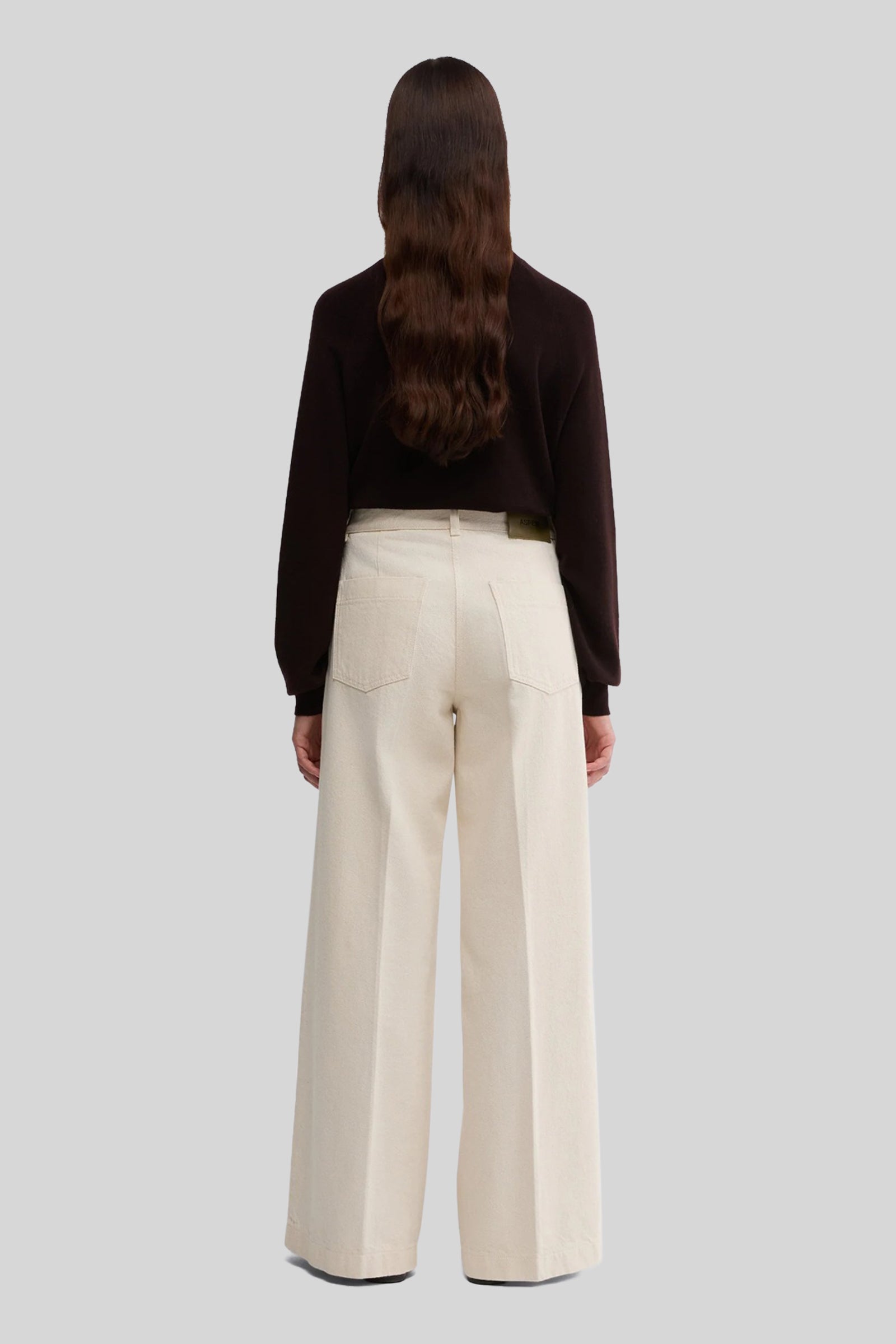 Aspesi Jeans Wide Leg Burro Donna - 3