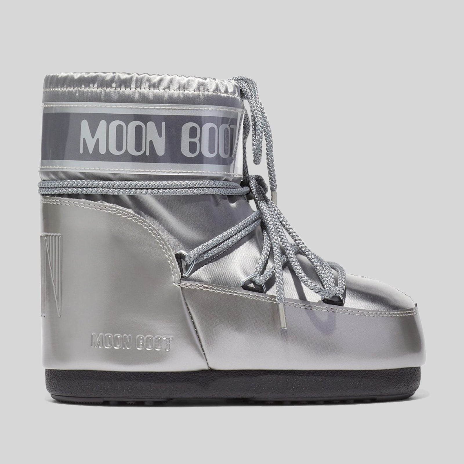 Moon Boot Icon Low Glance In Raso Argento Donna - 4
