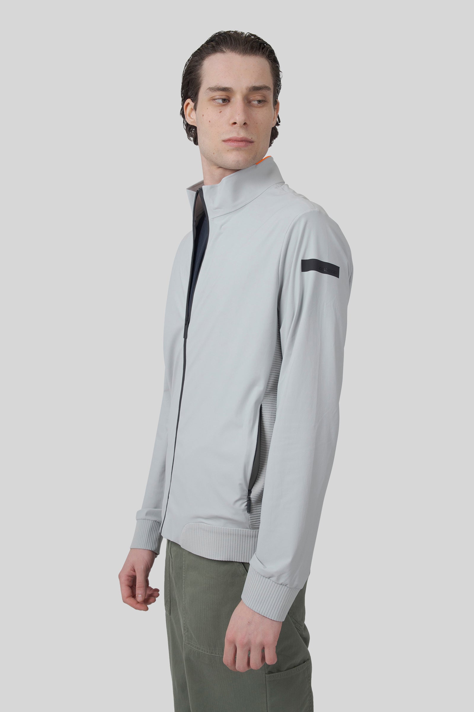 Rrd Felpa Surflex Soft Touch Full Zip Grigio Chiaro Uomo - 1