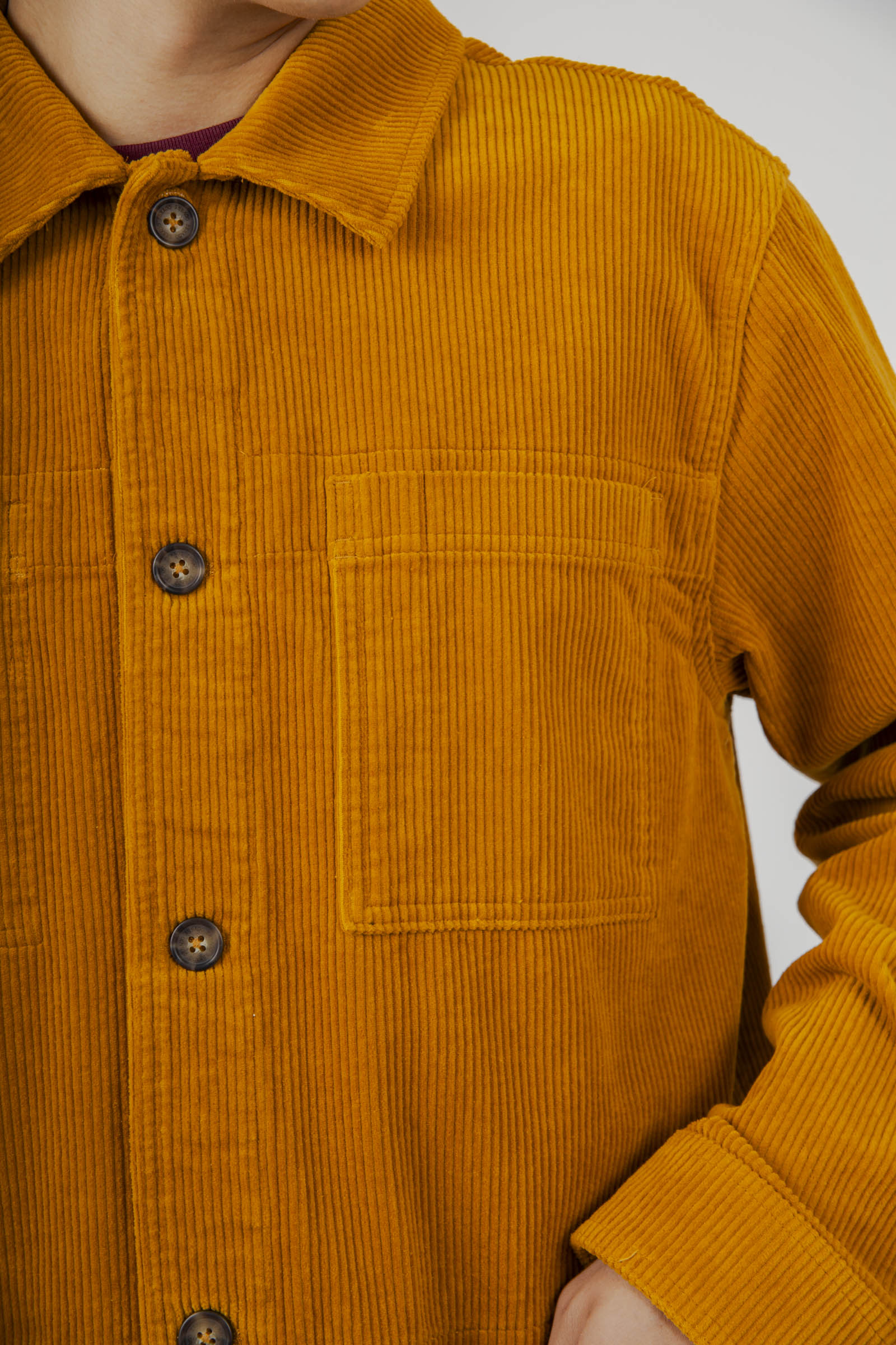 Sebago Giacca Dorr Corduroy Ocra Uomo - 4