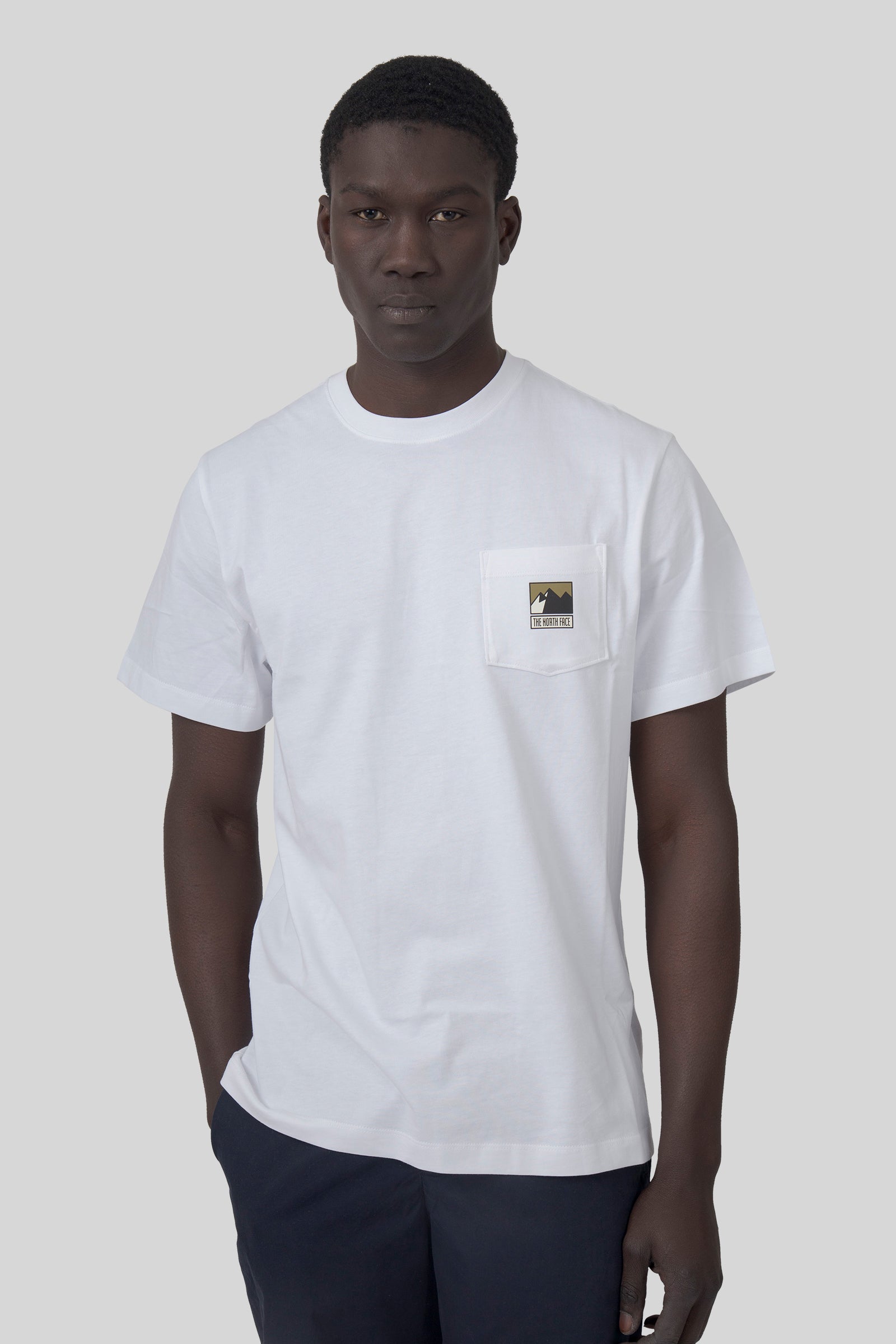 The North Face T-shirt Mountain Logo Relaxed Bianco Uomo - 1