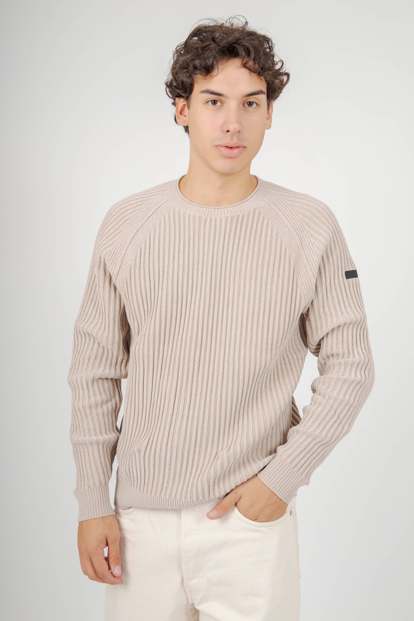 Rrd Maglia Velvet Rave Round Crema Uomo - 3