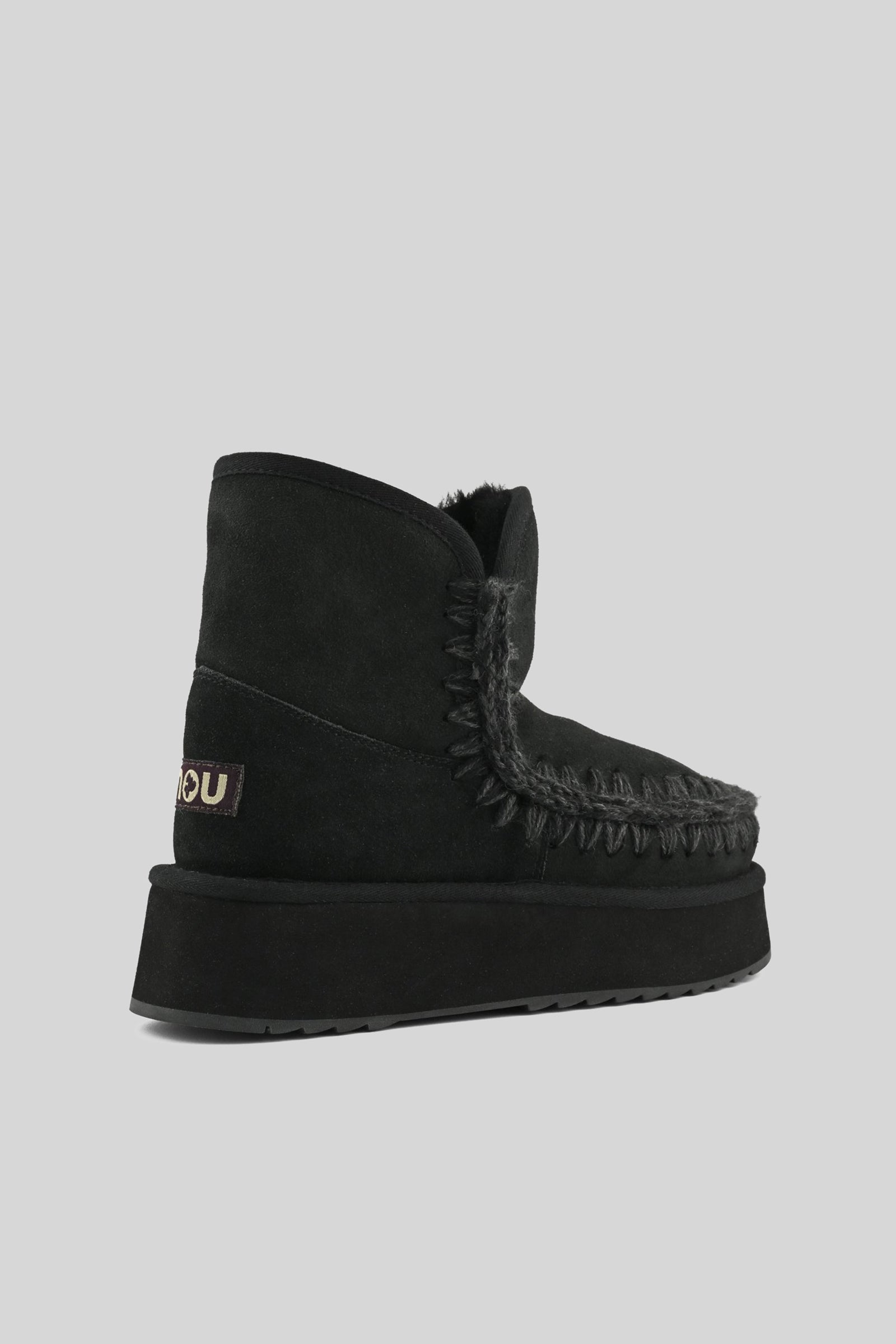 Mou Platform Boot Suede Nero Donna - 3