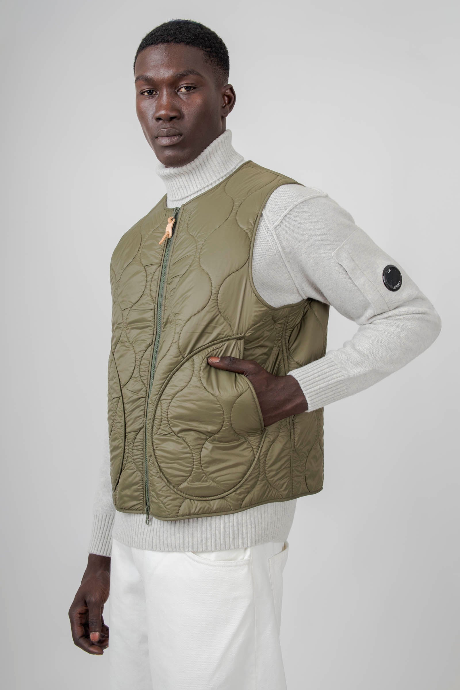 Wool Padded Vest - 1