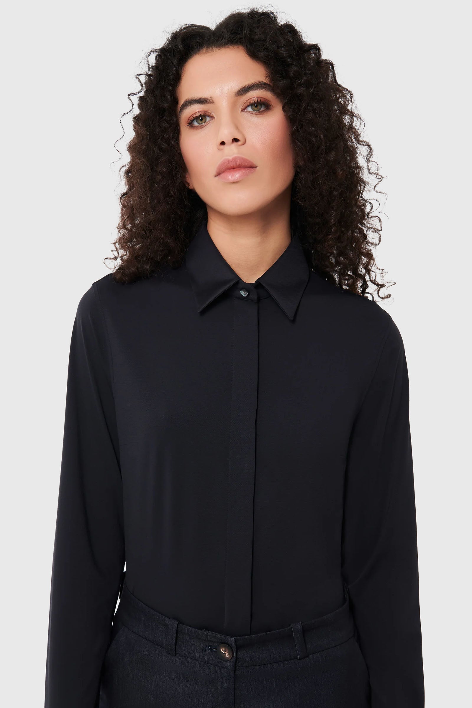 Rrd Oxford Plain Wom Shirt Nero Donna - 1