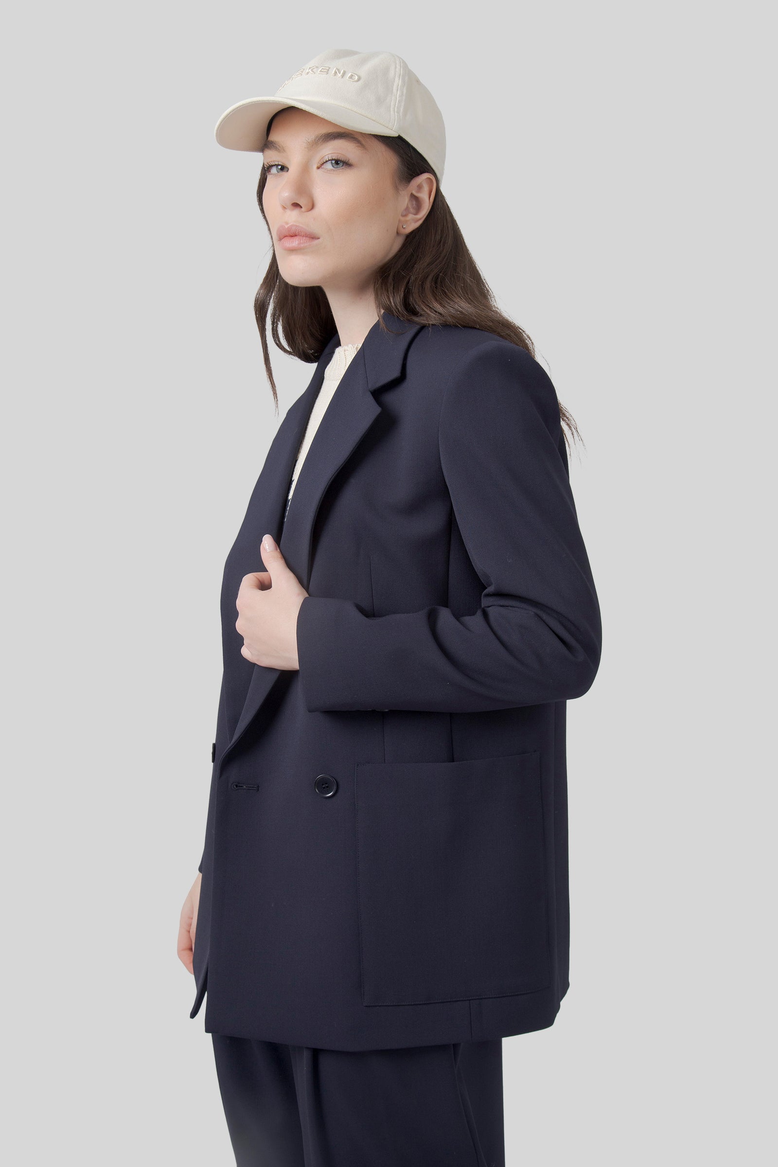 Veloce Double-breasted Blazer In Technical Wool - 3