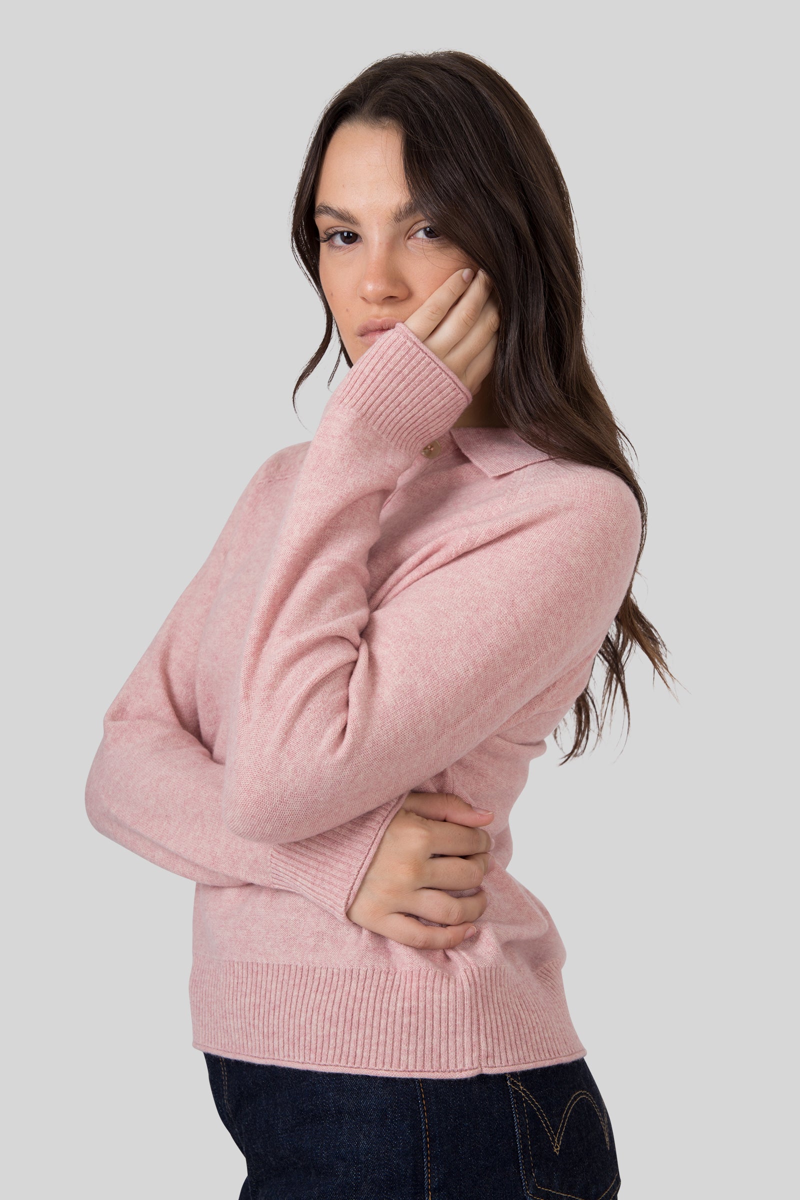 Absolut Cashmere Maglia Milla Rosa Chiaro Donna - 5