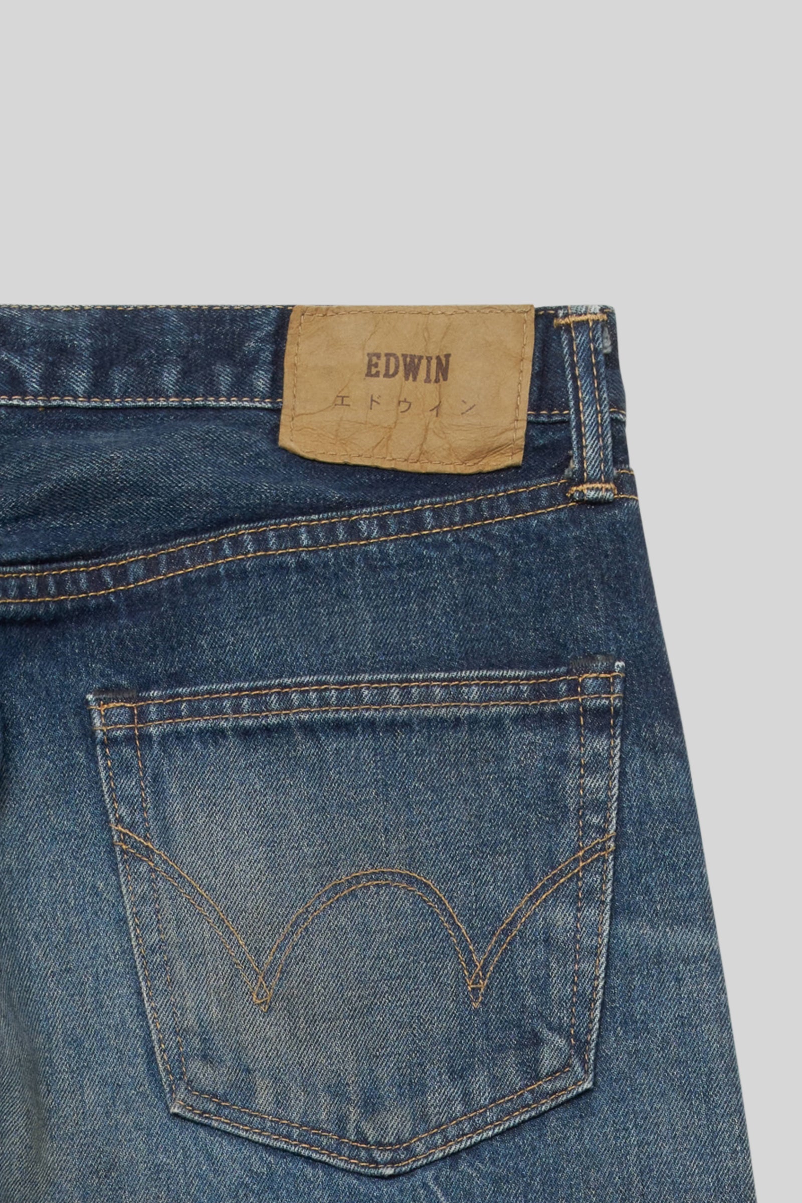 Edwin Jeans Regular Tapered Blu Medio Uomo - 6