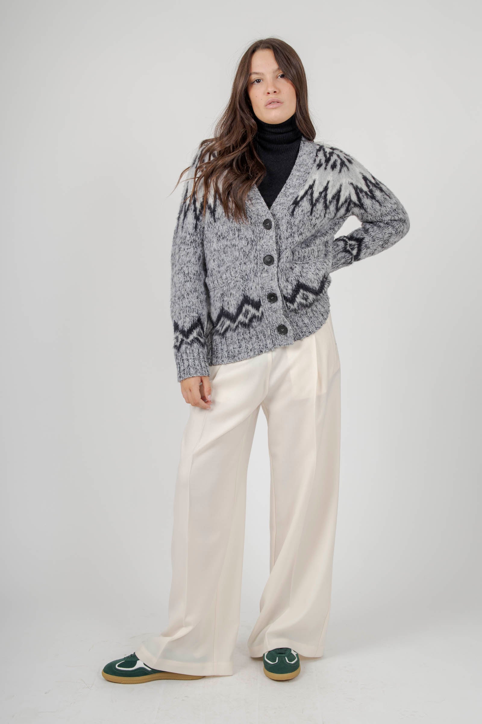 Jacquard Cardigan - 2