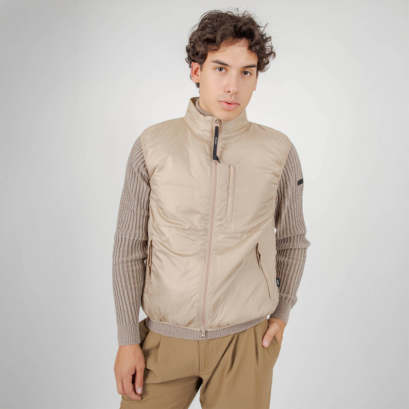 Aspesi Gilet Jil Beige Uomo - 9