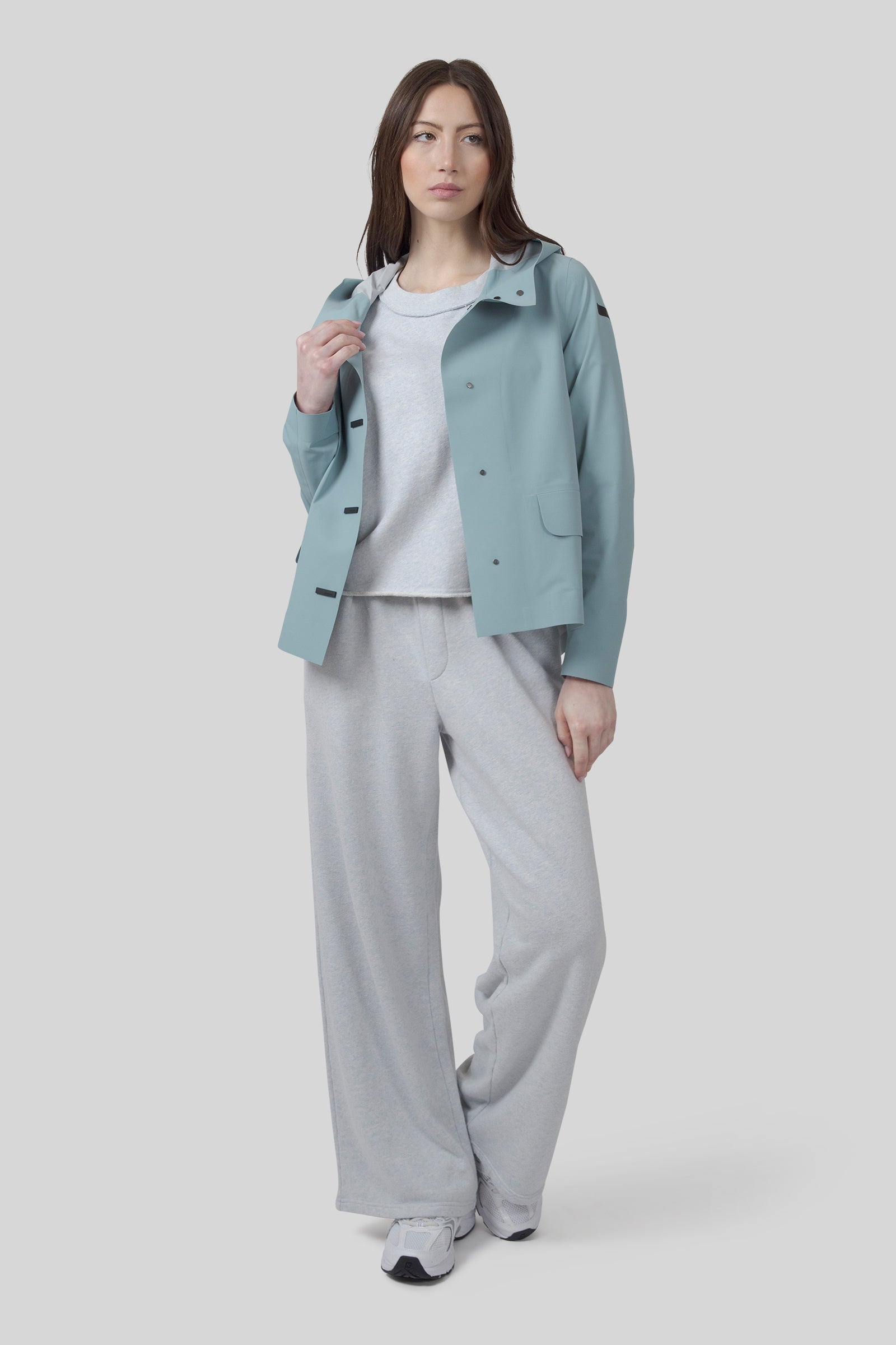 American Vintage Pantalone Jogging Dantown Grigio Chiaro Donna - 2