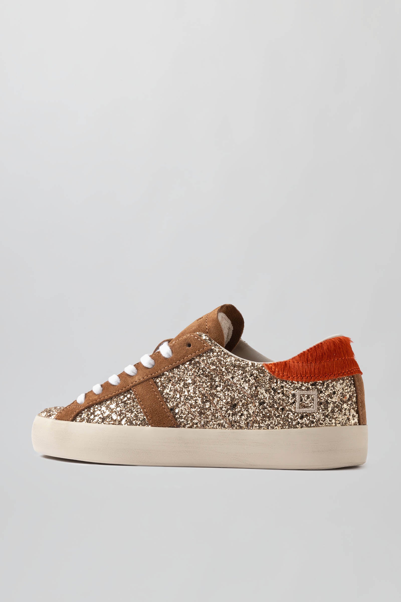 D.a.t.e. Sneaker Hill Low Glitter Bronzo Donna - 5