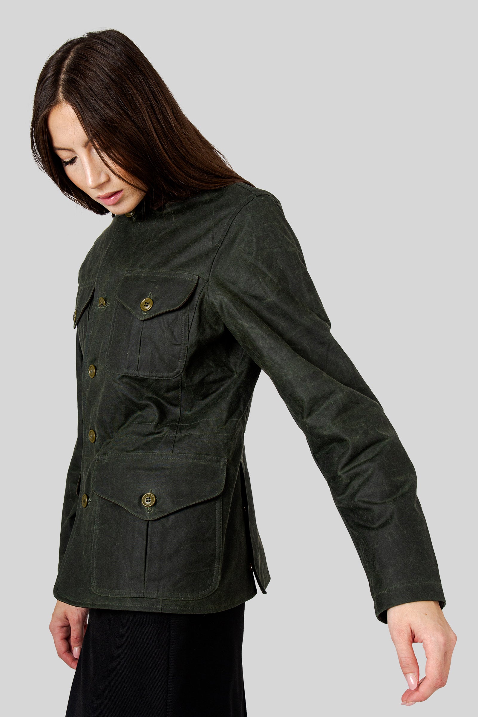 Manifattura Ceccarelli Woman Alligator Jacket Verde Scuro Donna - 1