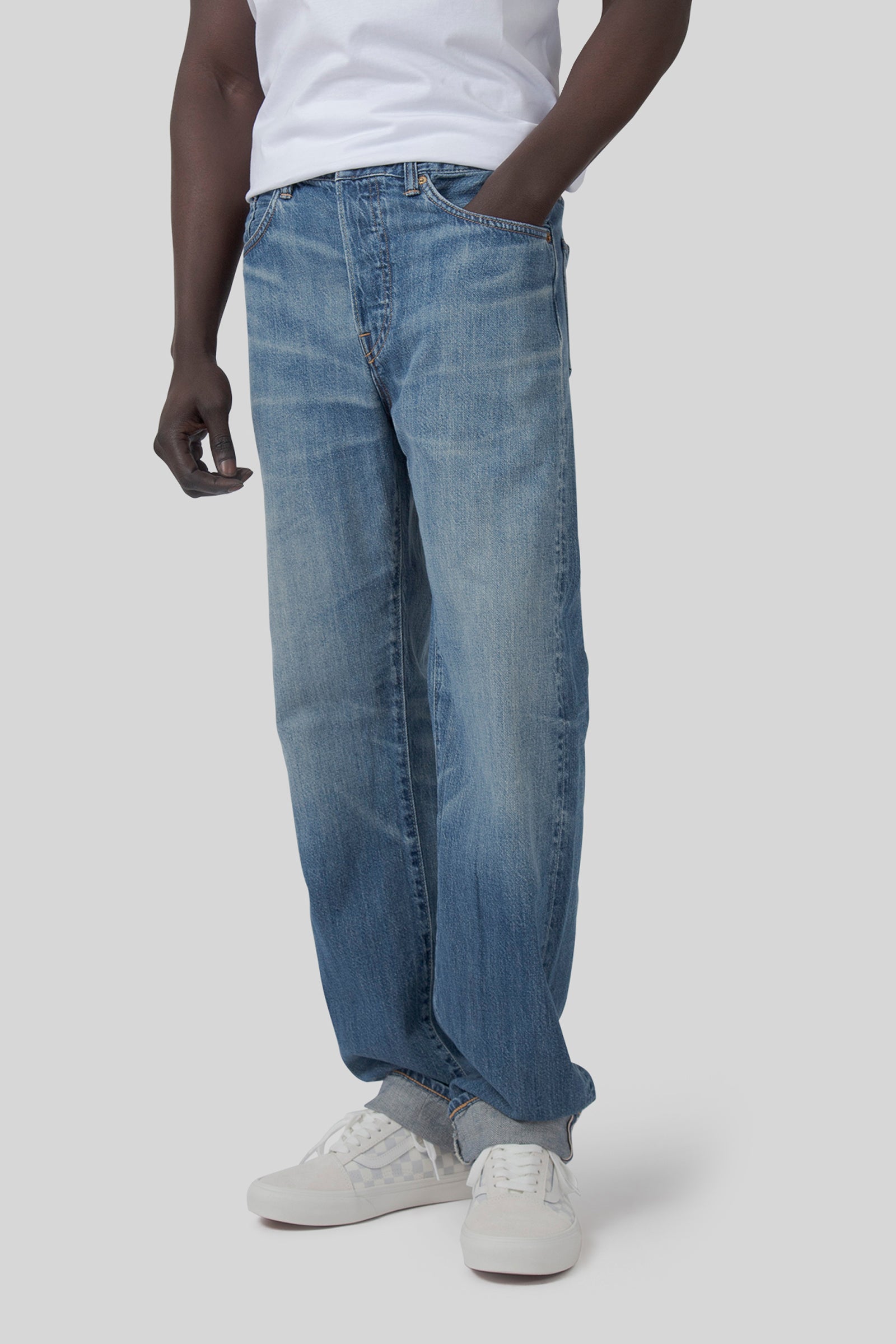 Edwin Jeans Regular Straight Japan Kaihara Indigo Lightweight 10,5 Oz Blu Chiaro Uomo - 1