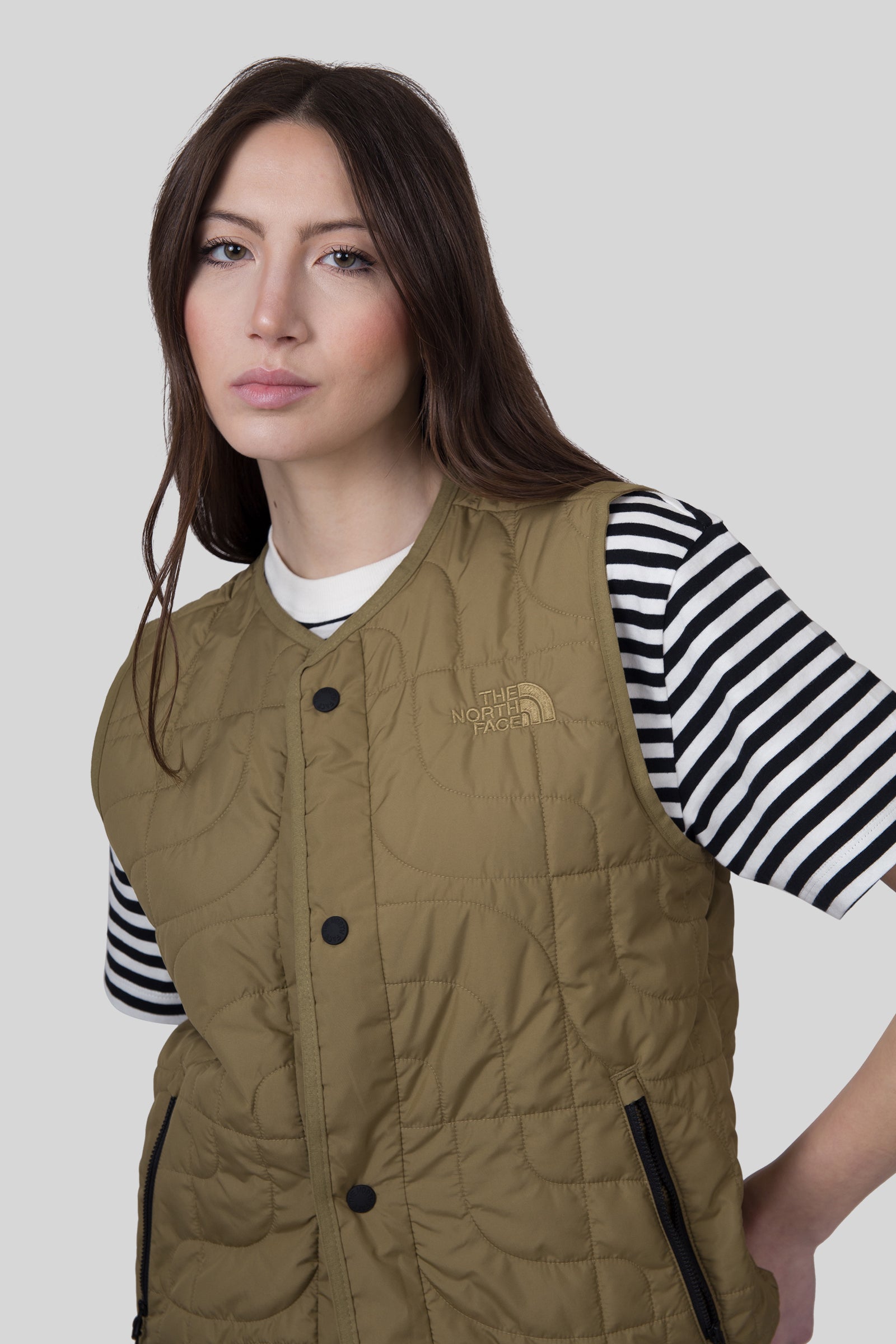 The North Face Parka City Triclimate Verde Militare Donna - 7
