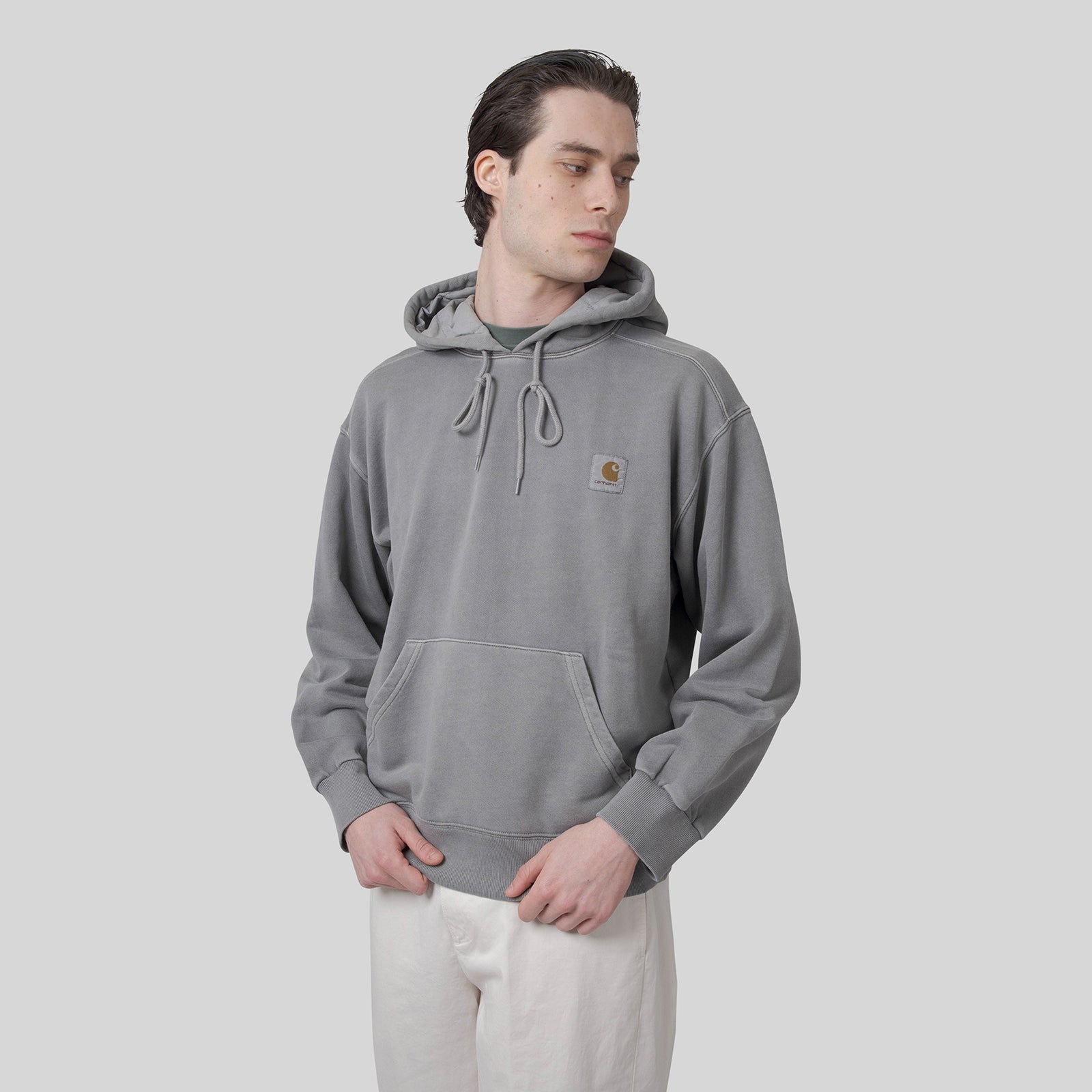 Carhartt Wip Felpa Nelson Hooded Grigio Uomo - 9