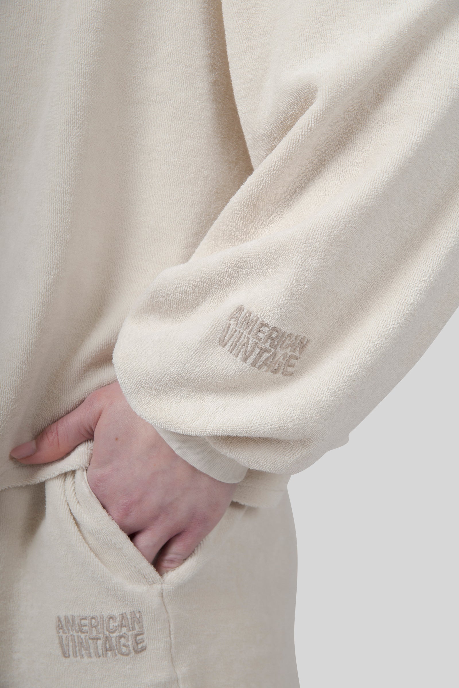 American Vintage Felpa Fuxow Crema Donna - 4