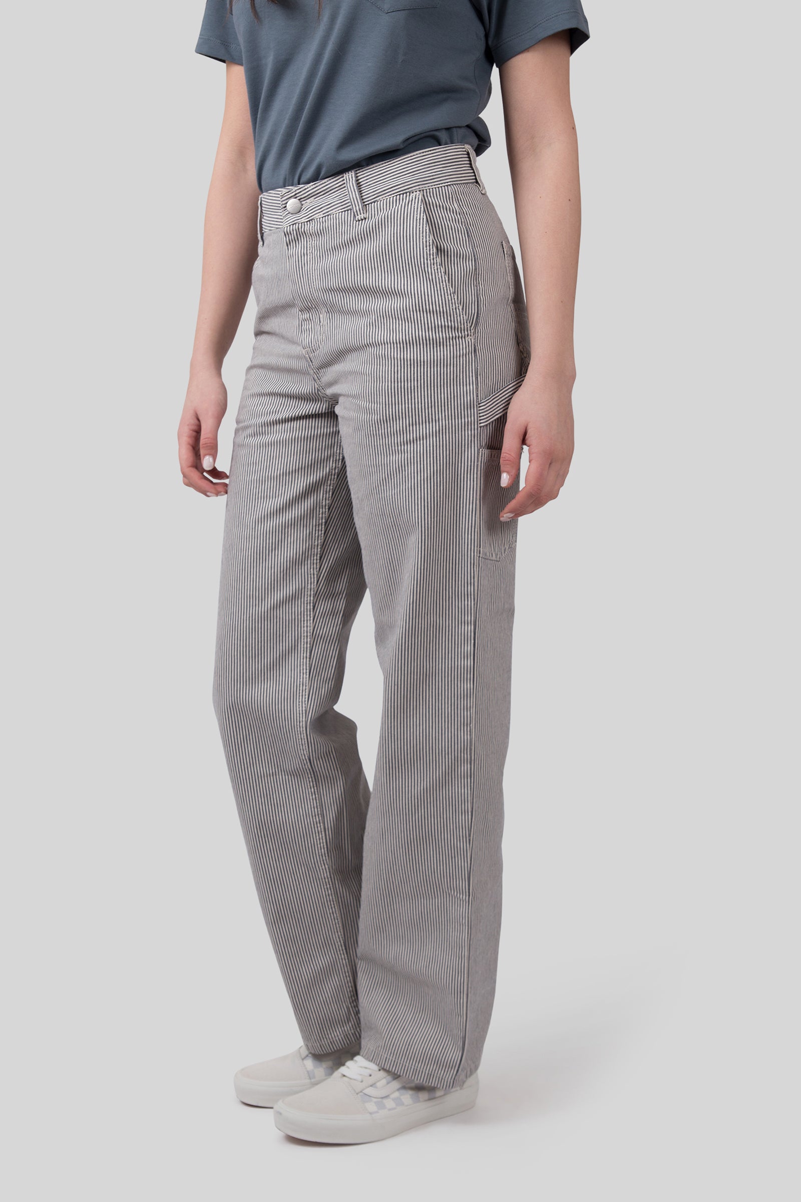 Carhartt Wip W' Mercer Pant Stripe Bianco/grigio Donna - 6
