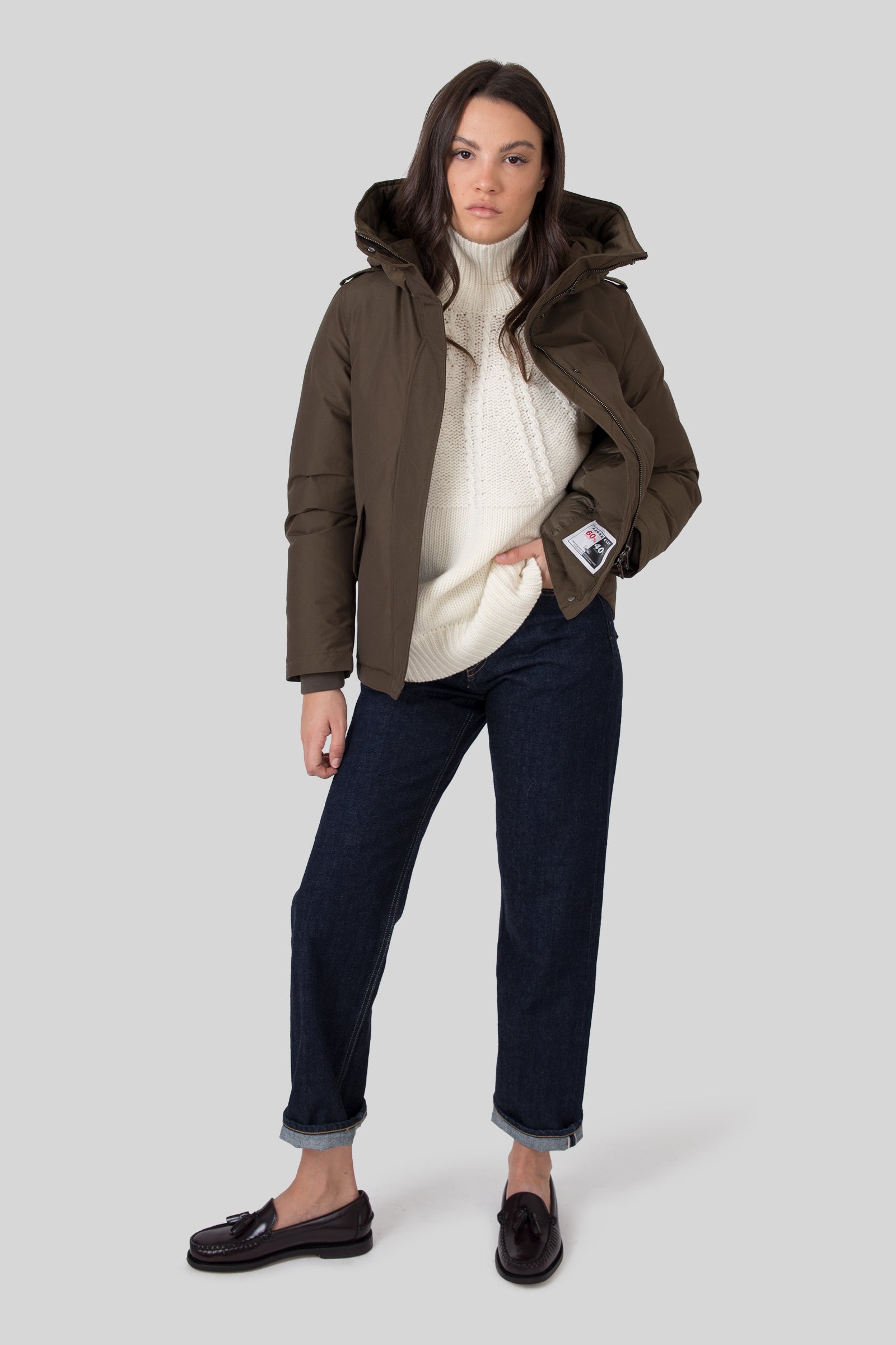 Woolrich Military Jacket Verde Scuro Donna - 9