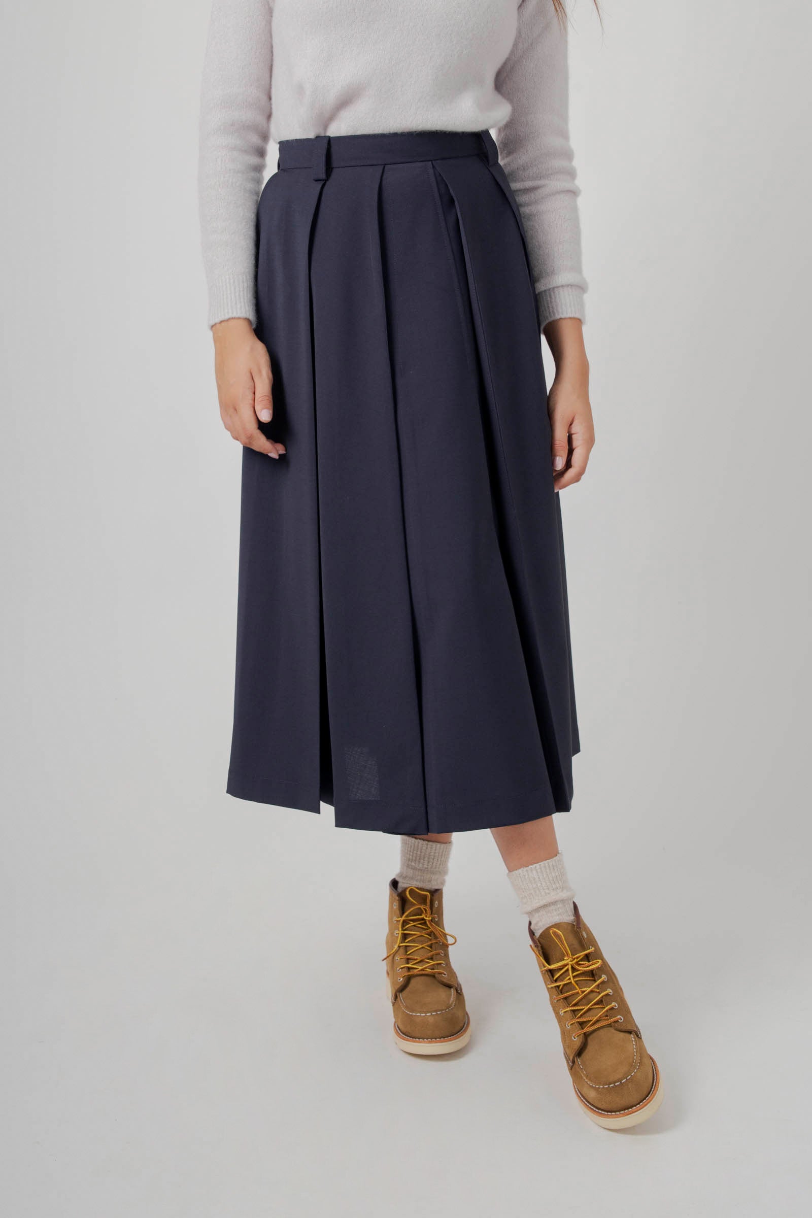 Henrique Pleated Midi Skirt - 5