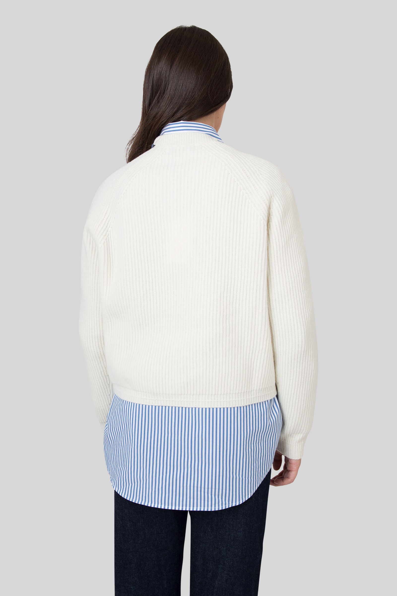 Grifoni Maglia Girocollo Inglese Panna Donna - 6