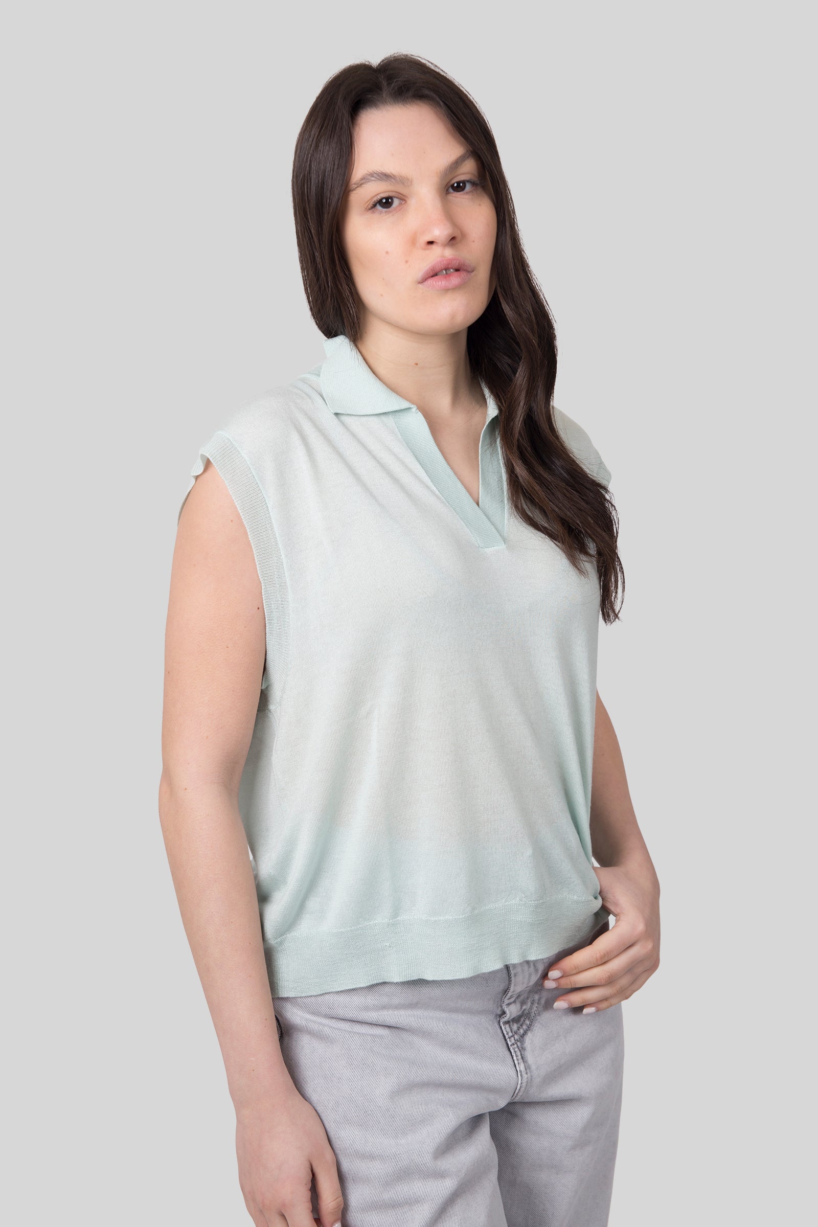 Absolut Cashmere Maglia Magali Verde Menta Donna - 6