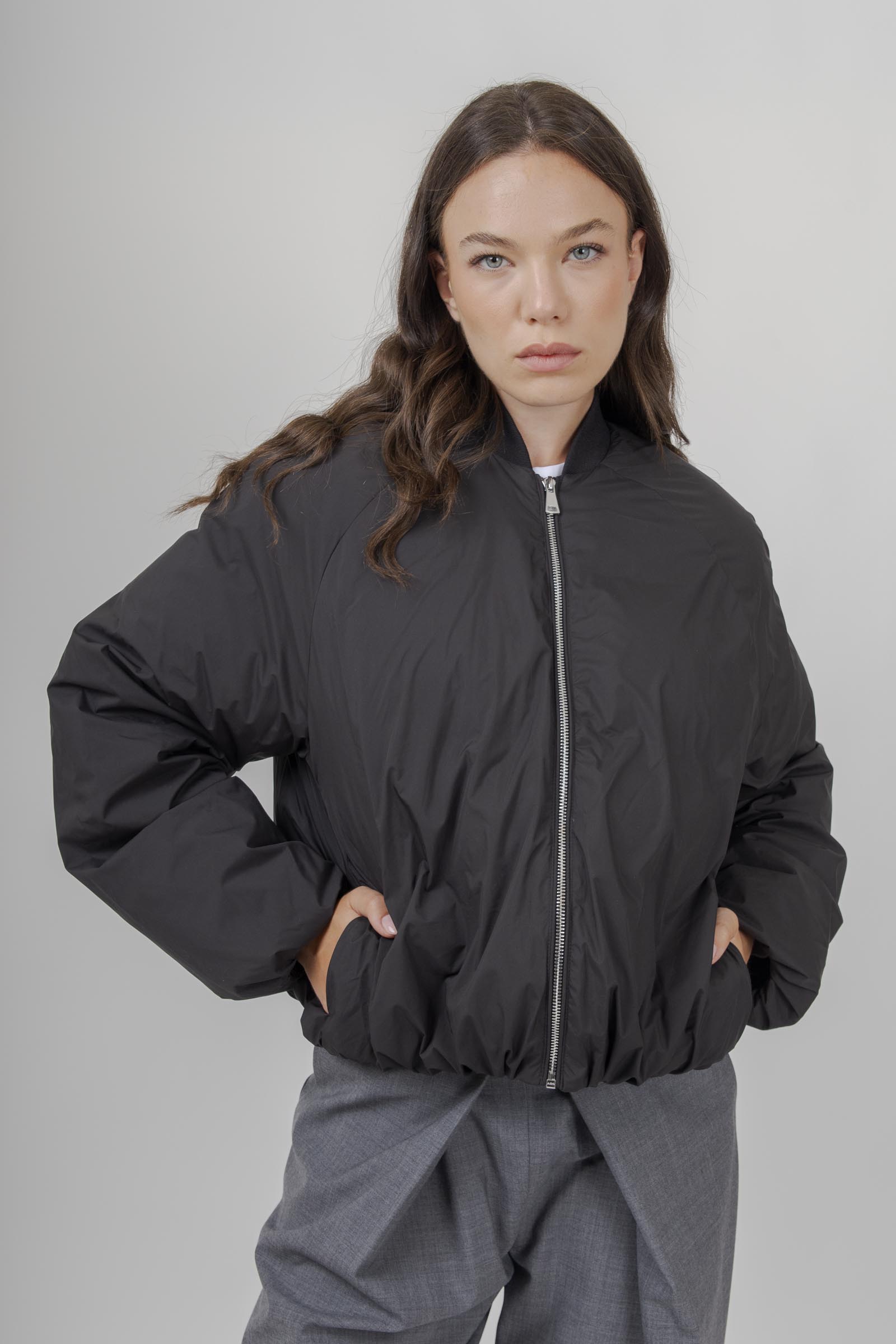 Erika Cavallini Bomber Cecilia Nero Donna - 3