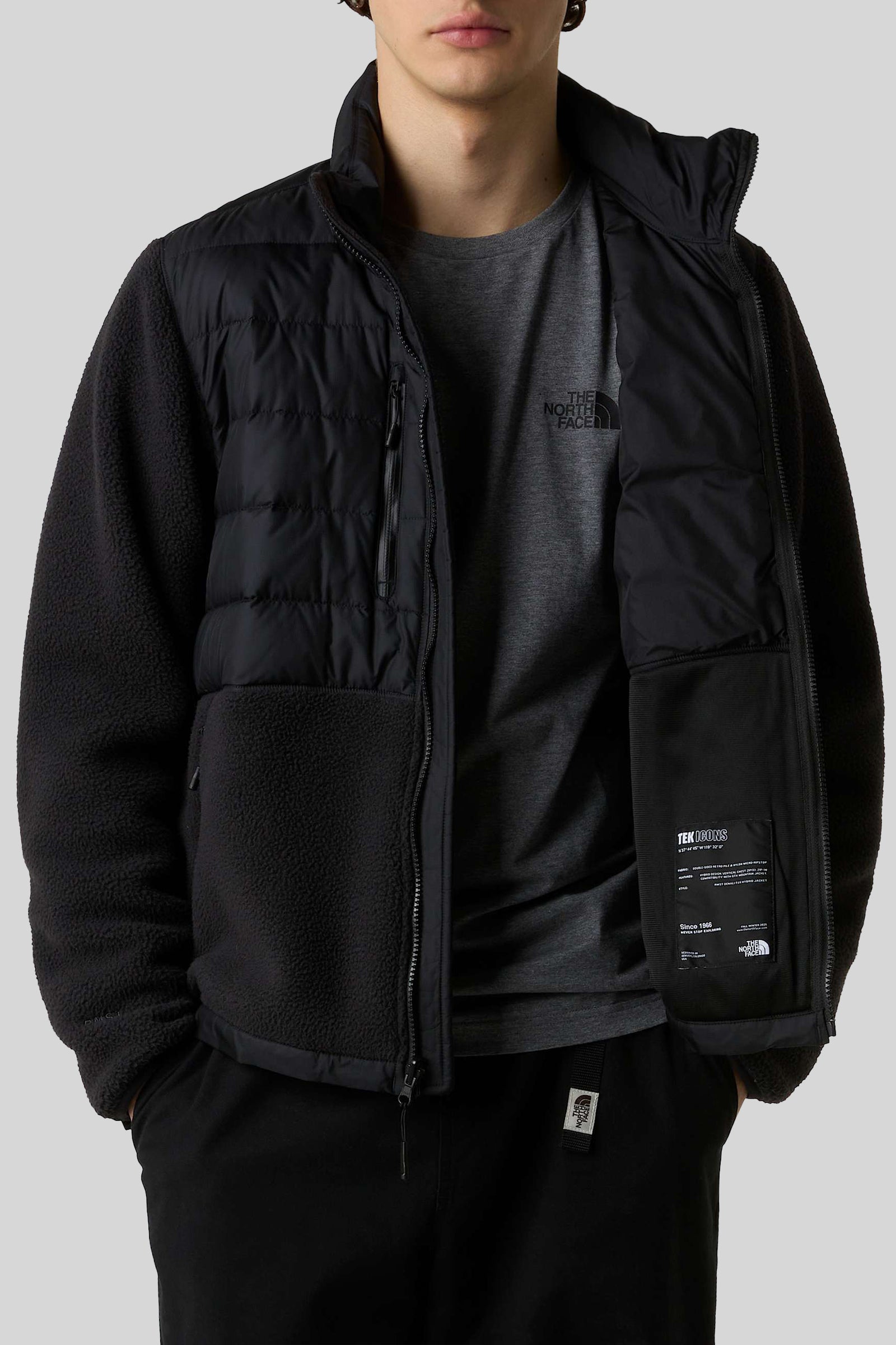The North Face M Rmst Denali Tek Hybrid Jacket Nero Uomo - 4