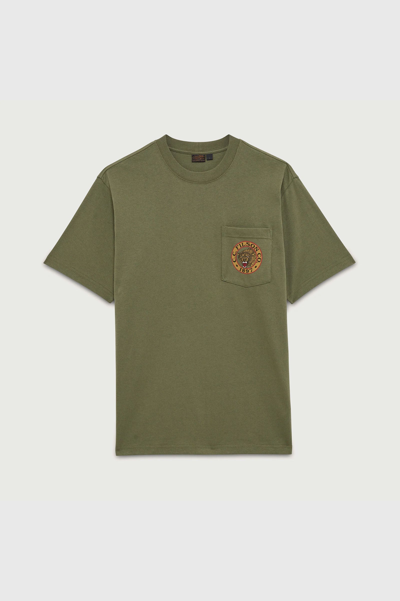 Filson T-shirt Frontier Graphic Verde Militare Uomo - 1