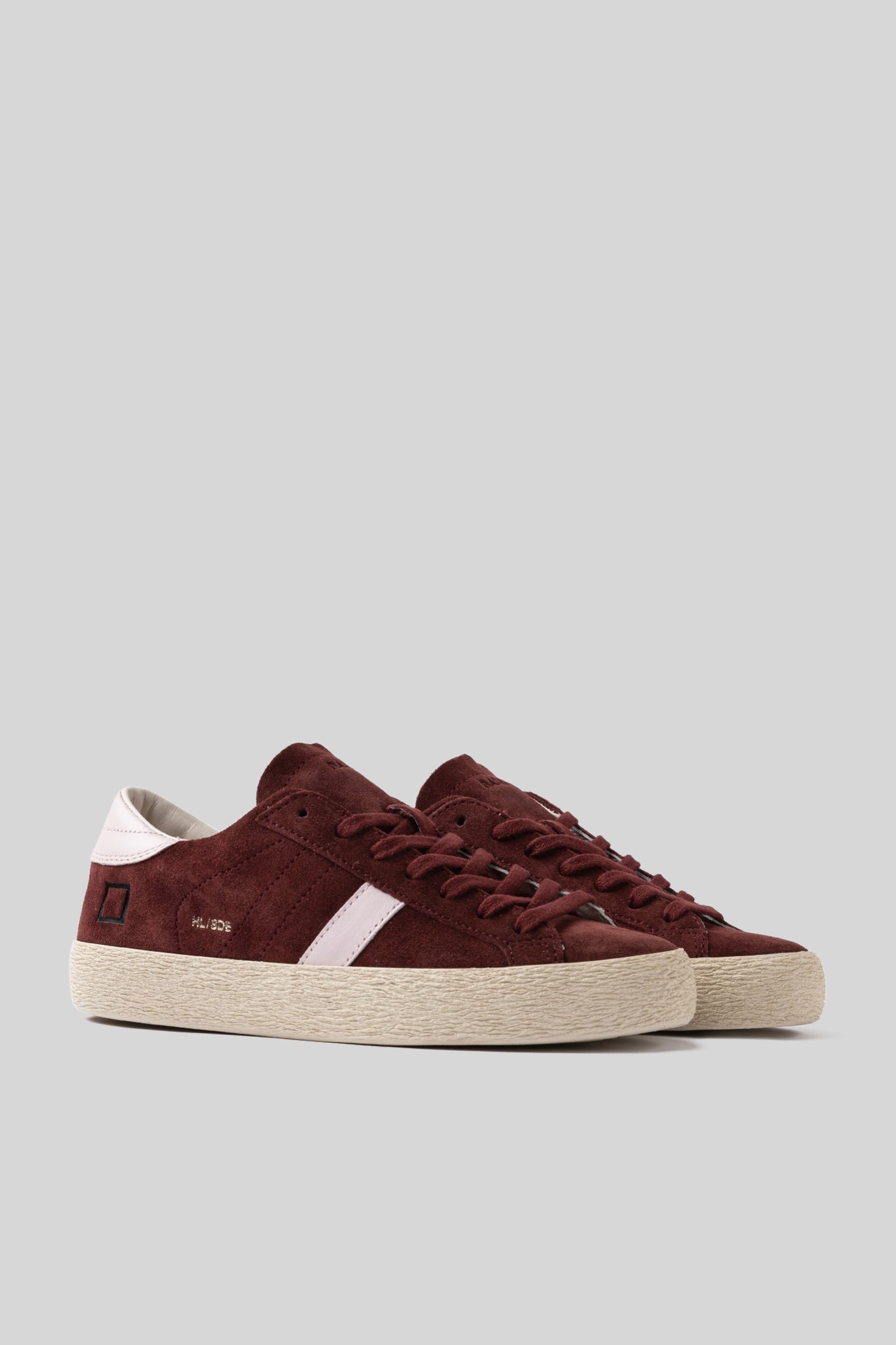 D.a.t.e. Sneaker Hill Low Suede Bordeaux Donna - 3