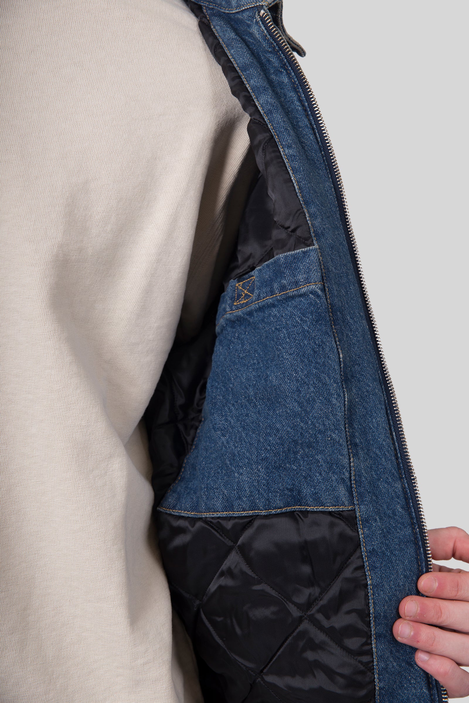 Carhartt Wip Og Detroit Jacket Blu Chiaro Uomo - 7