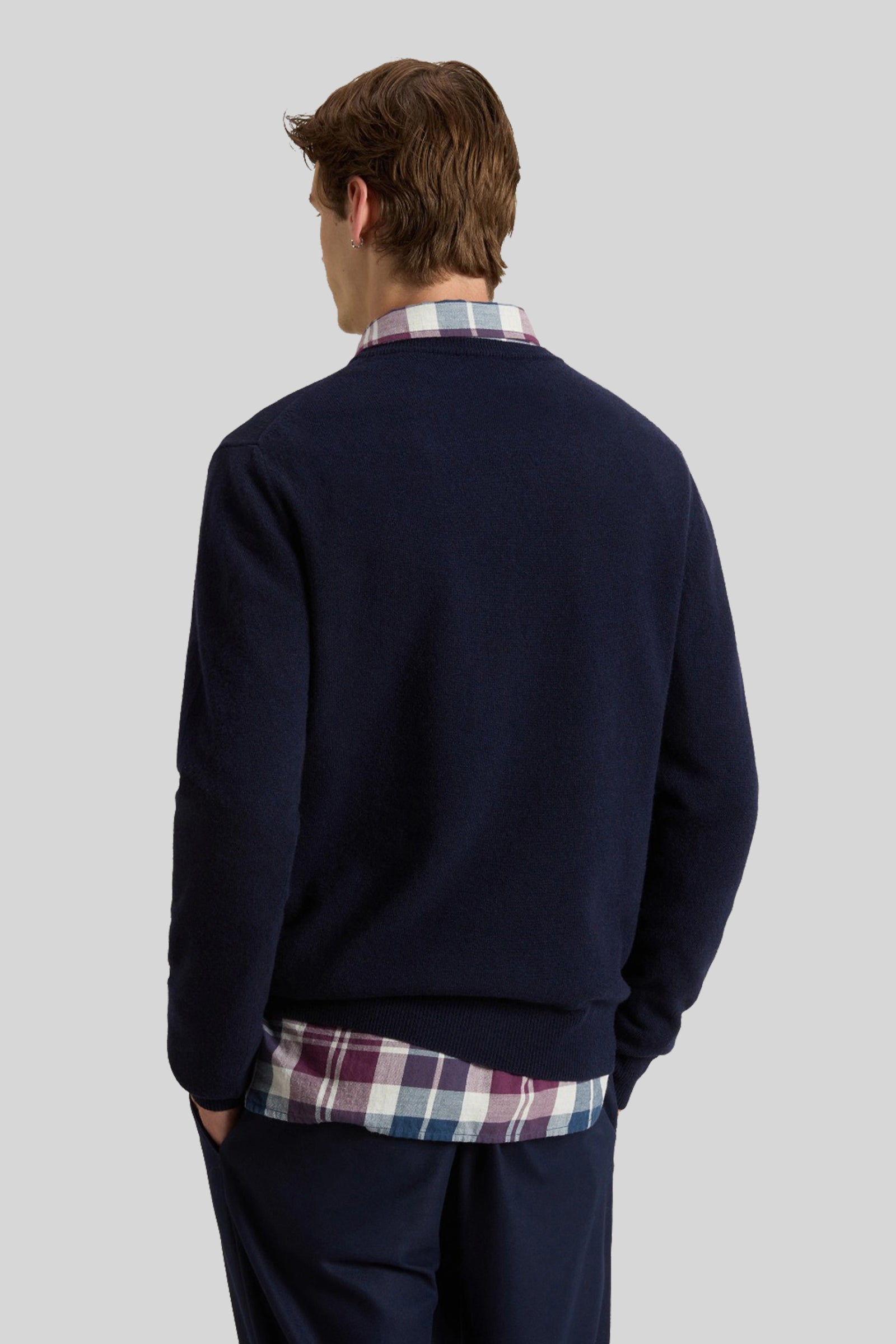 Woolrich Maglia Girocollo Lambswool Blu Uomo - 3