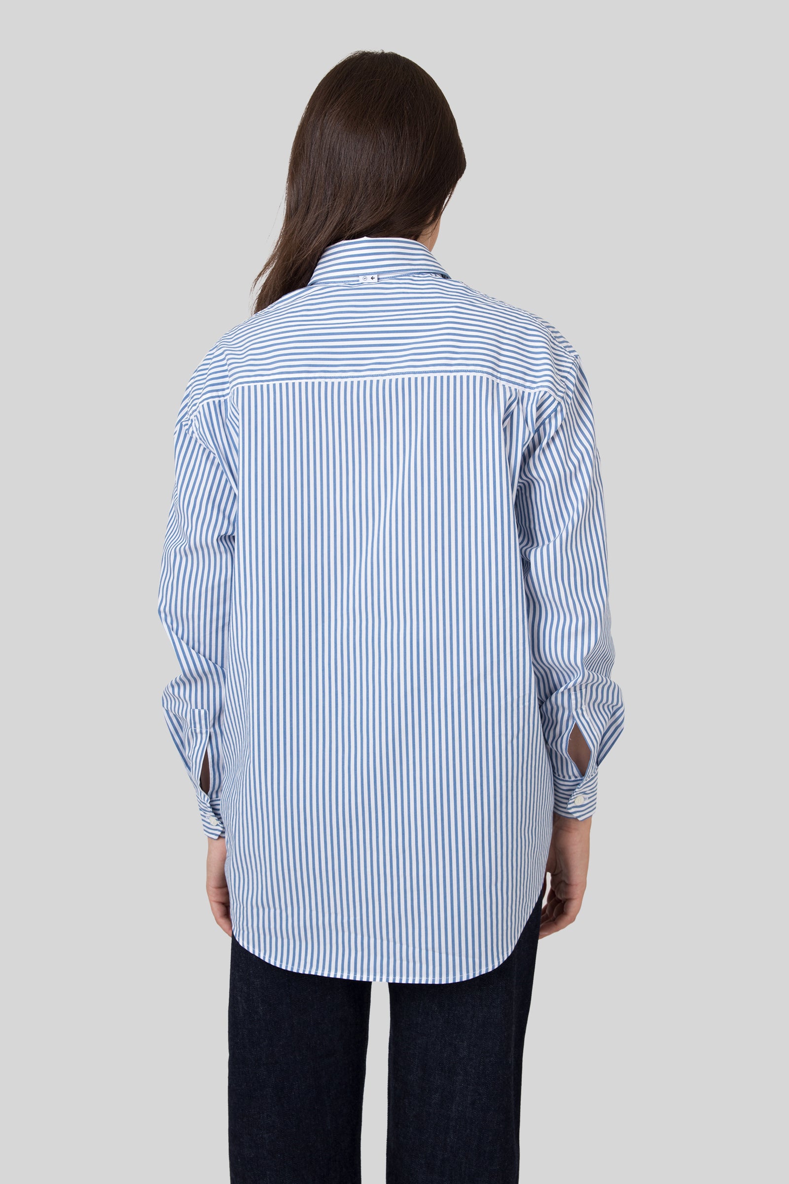 Department Five Camicia Over Hangar In Popeline Blu Donna - 4