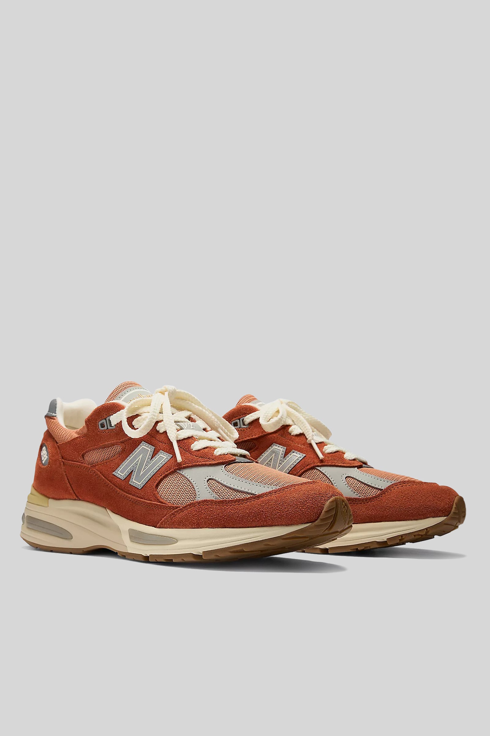 New Balance Sneaker 991v2 Made In Uk Vintage Sports Arancio Uomo - 2