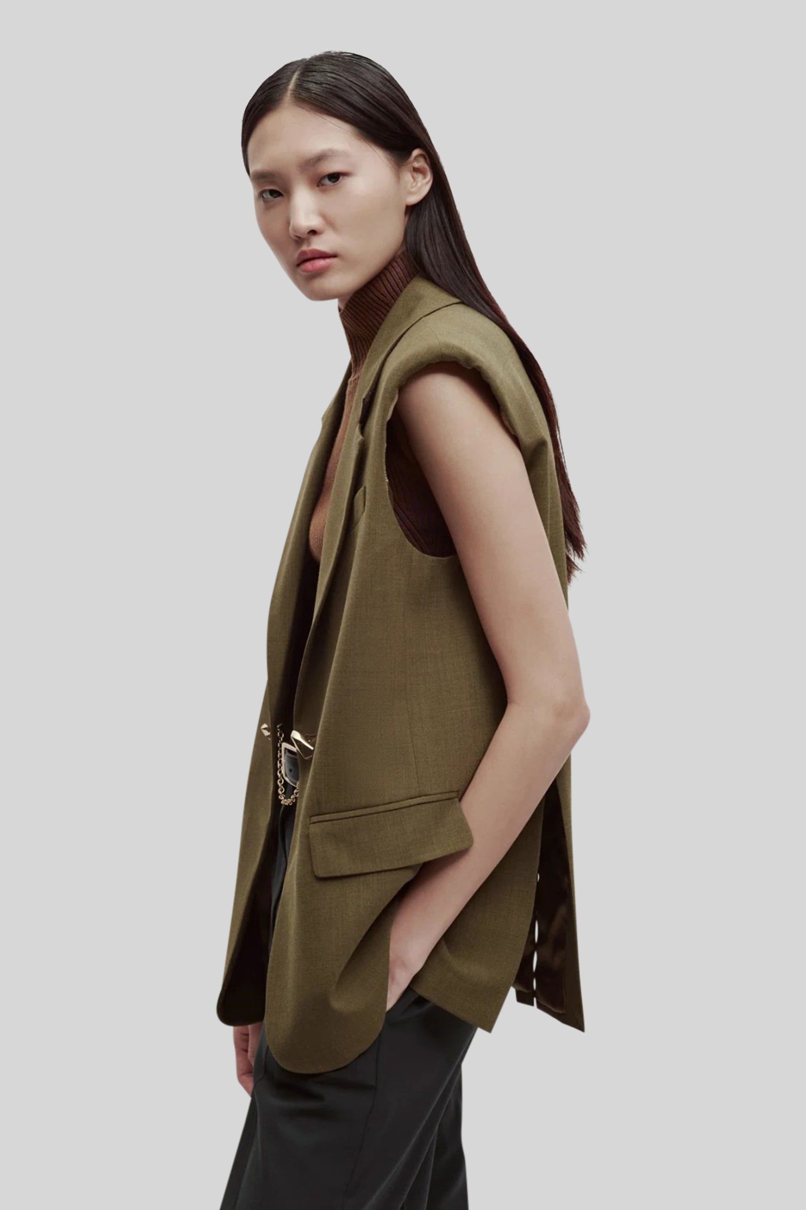 Erika Cavallini Gilet Kim Matcha Donna - 1