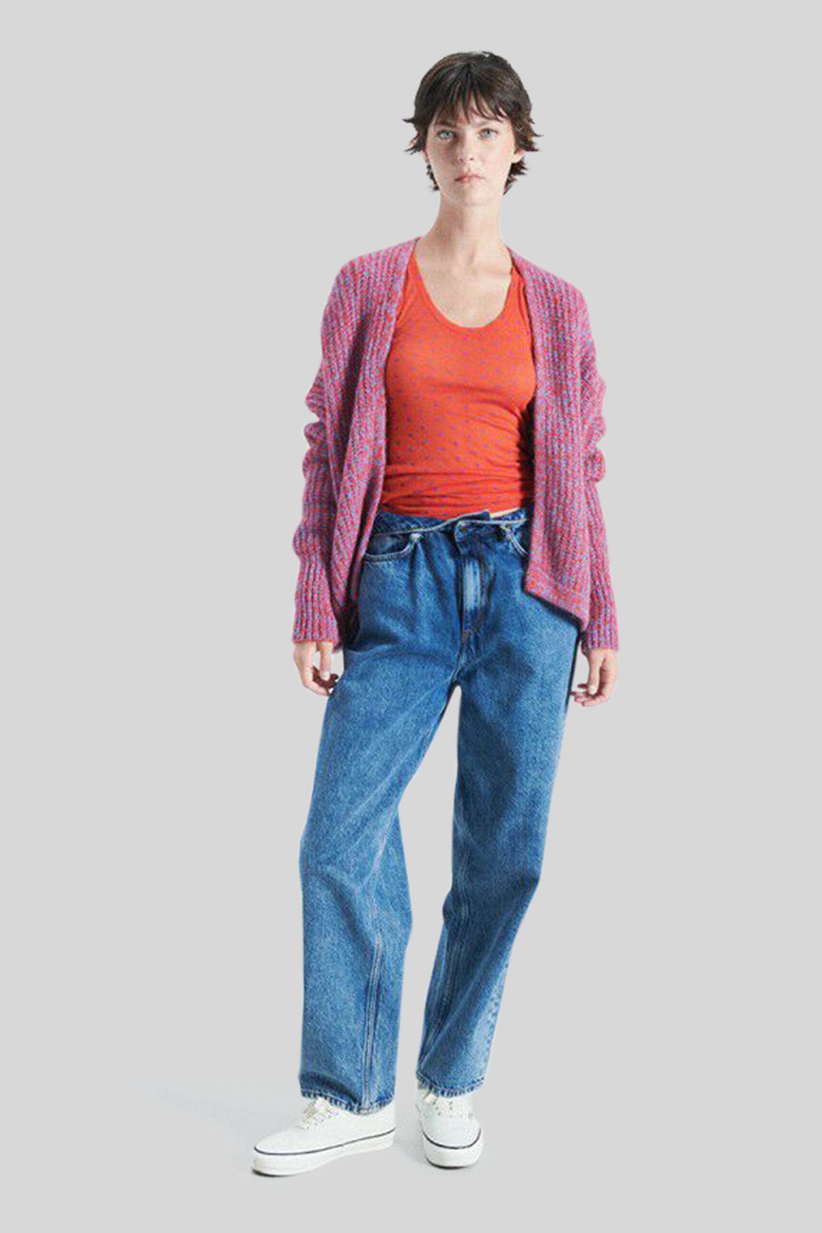 American Vintage Cardigan East Rosa Donna - 4