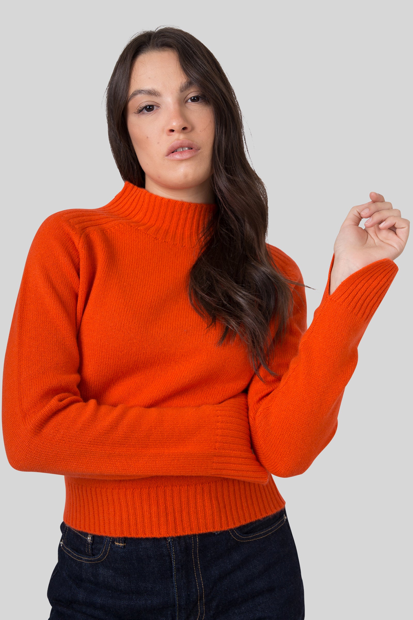 Absolut Cashmere Maglia Rebecca Arancio Donna - 1