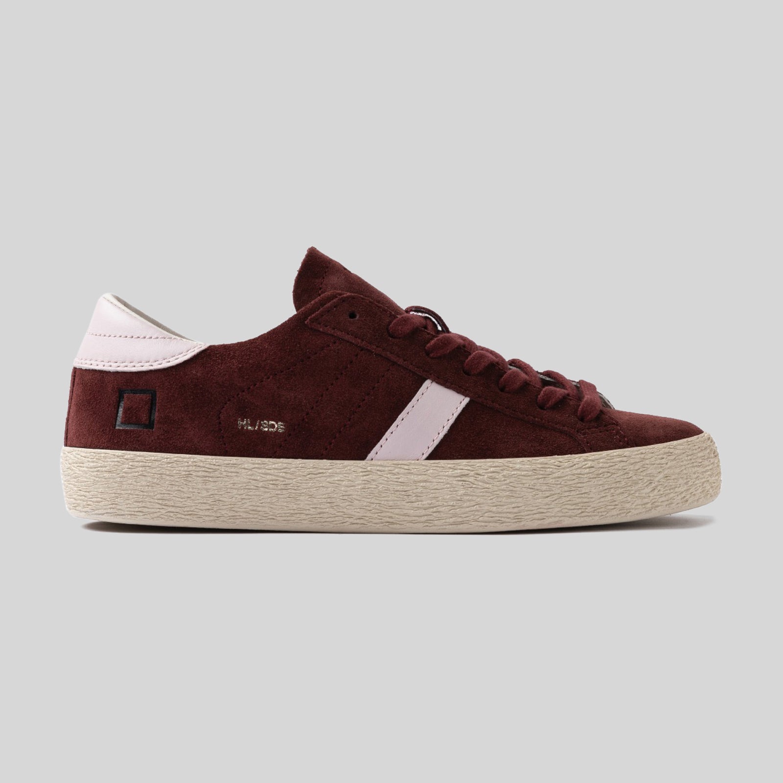 D.a.t.e. Sneaker Hill Low Suede Bordeaux Donna - 6