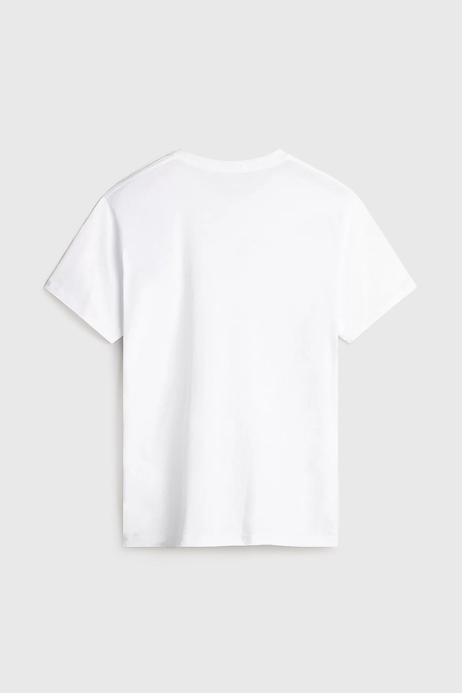 Vans "off The Wall" Left Chest Logo Tee Bianco Unisex - 2