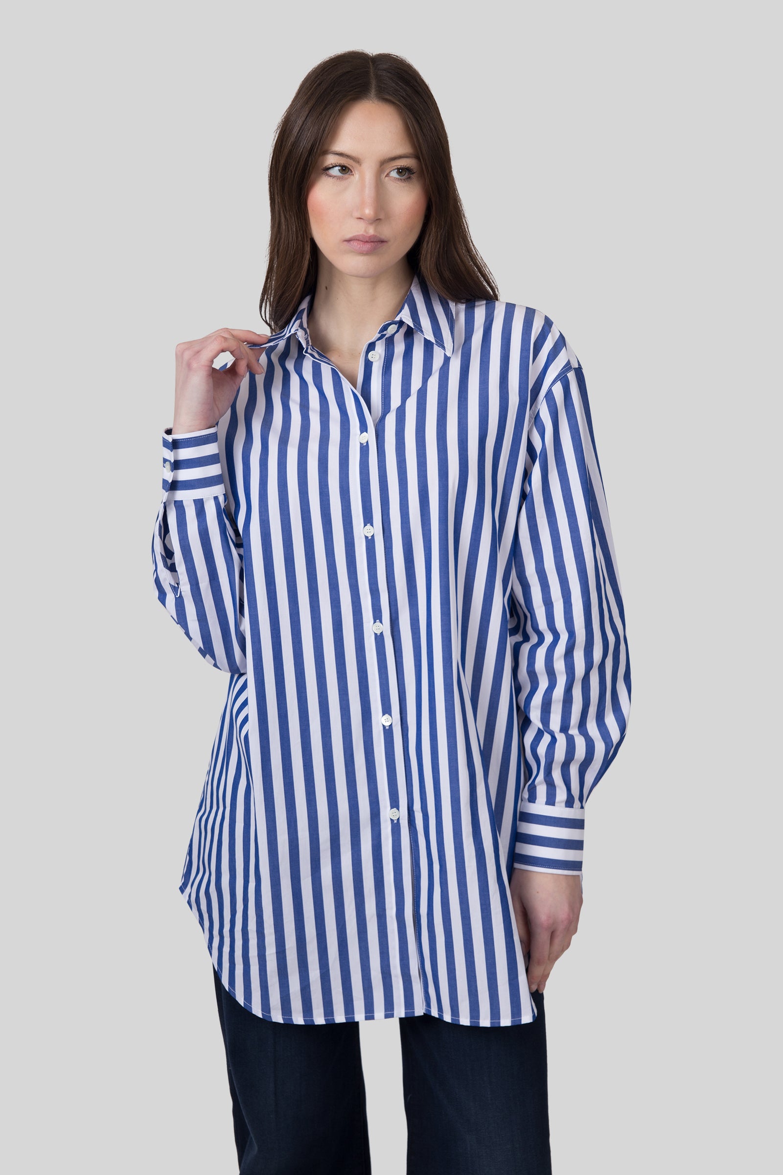 Department Five Camicia Over Sister Bianco/blu/rosso Donna - 5