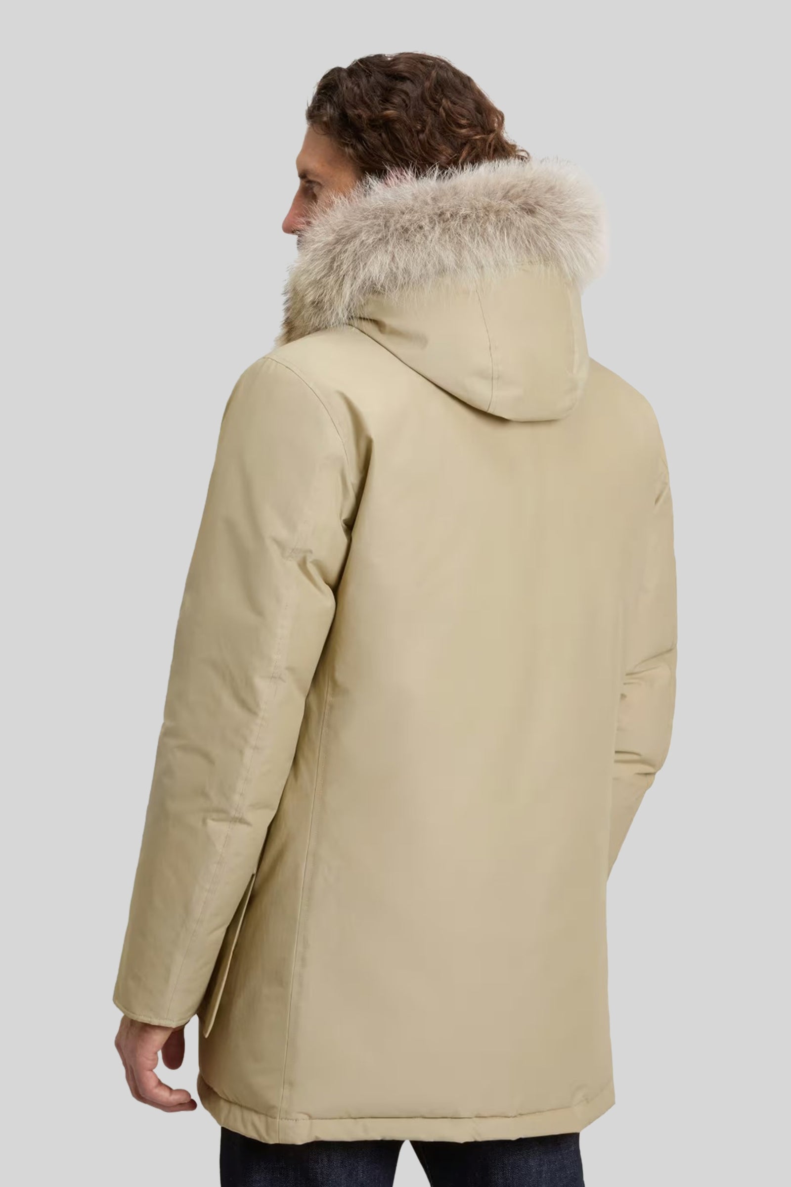 Arctic Parka In Ramar Cloth With Removable Fur - 3