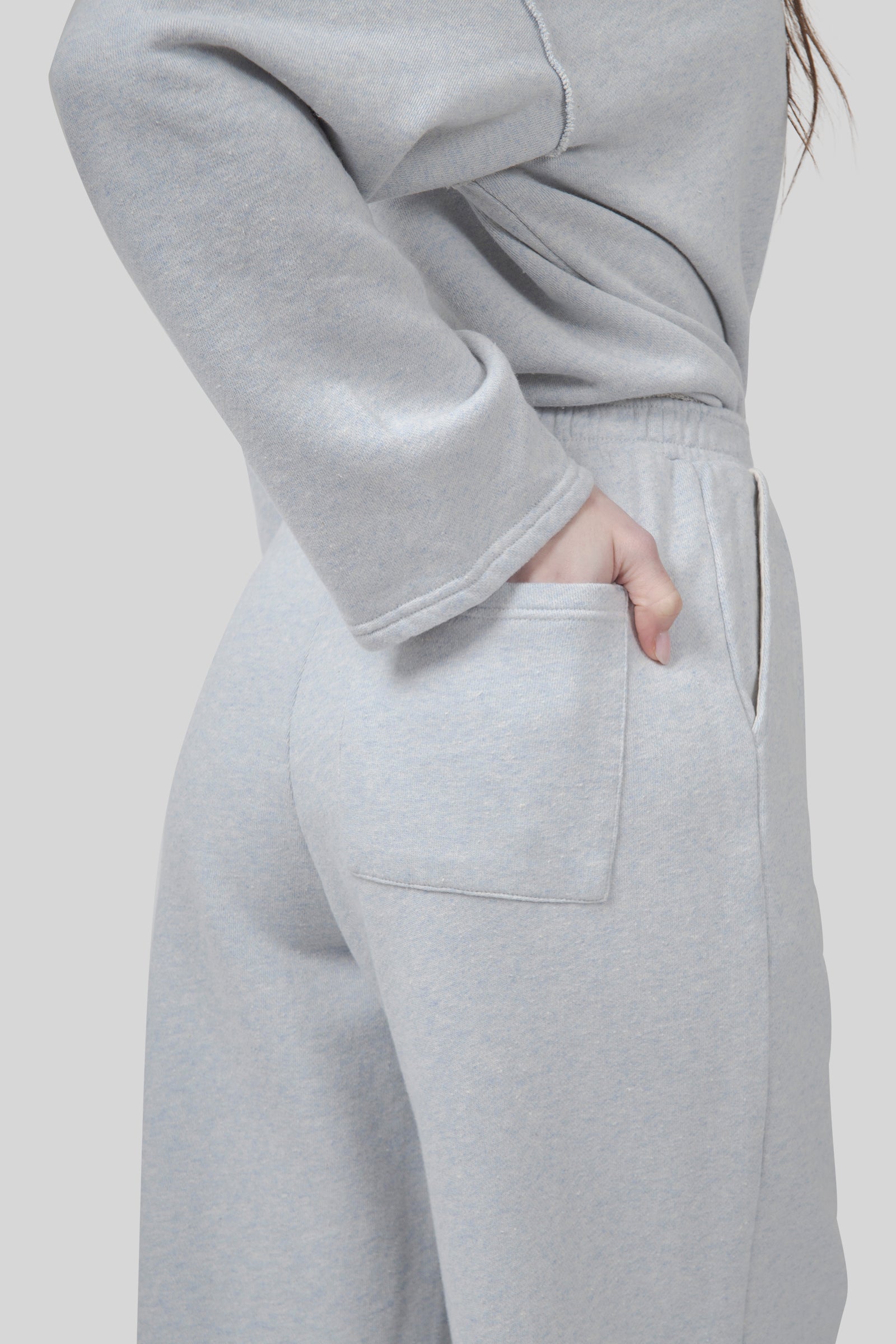 American Vintage Pantalone Jogging Dantown Grigio Chiaro Donna - 4