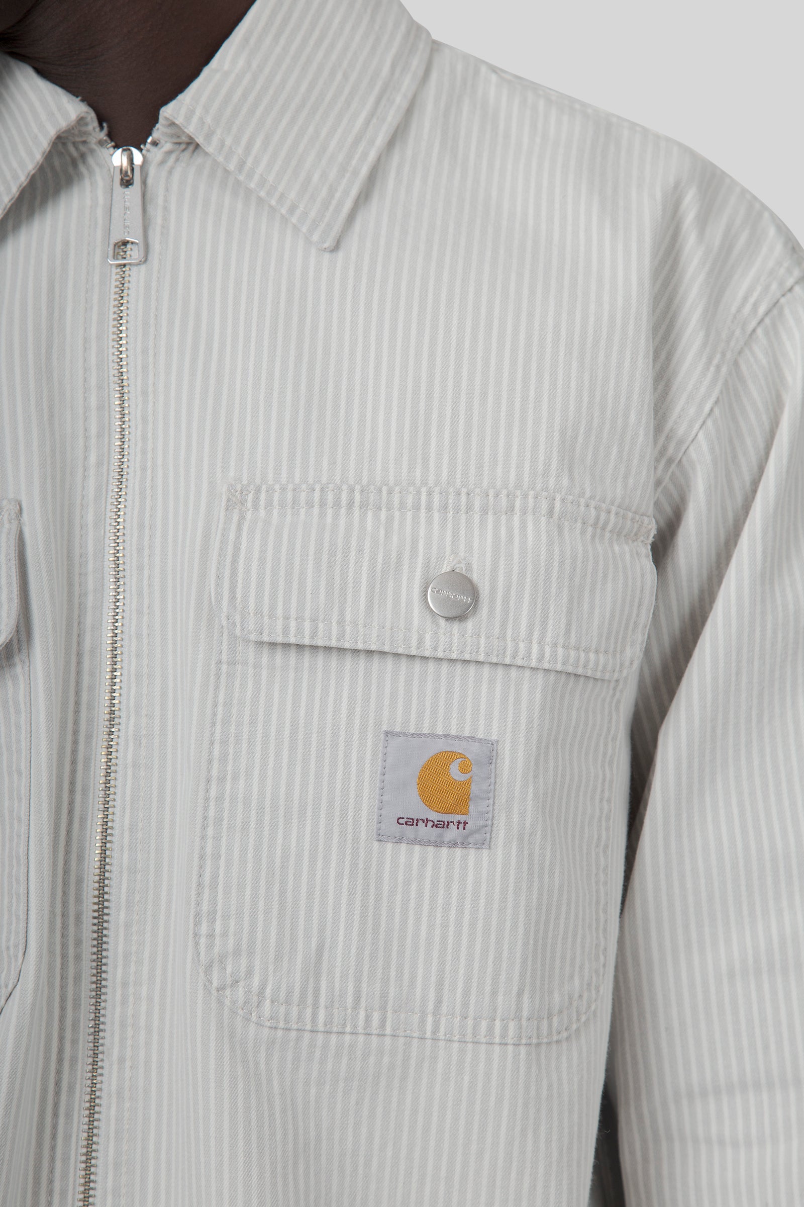 Carhartt Wip Mercer Shirt Jac Bianco/grigio Uomo - 2